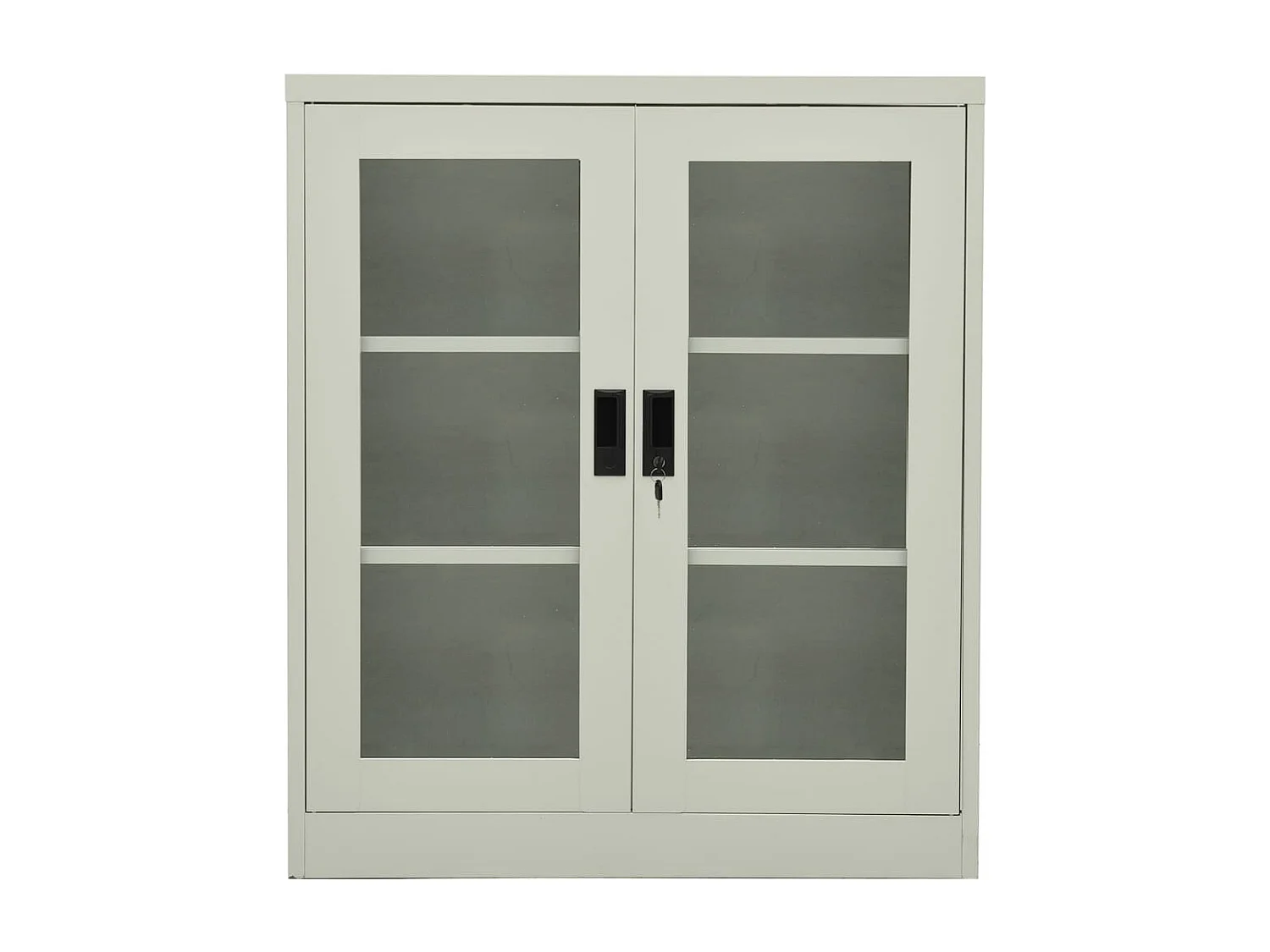 Armoire de bureau Gris clair 90x40x105 cm Acier FR58900