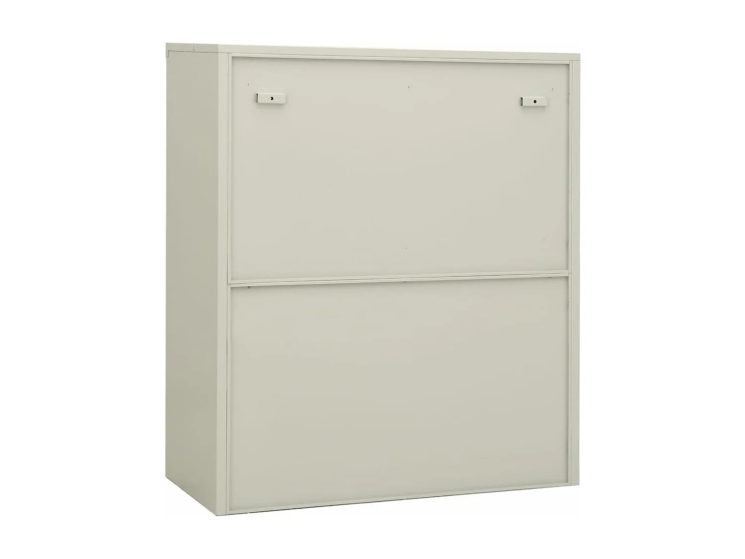 Armoire de bureau Gris clair 90x40x105 cm Acier FR58900