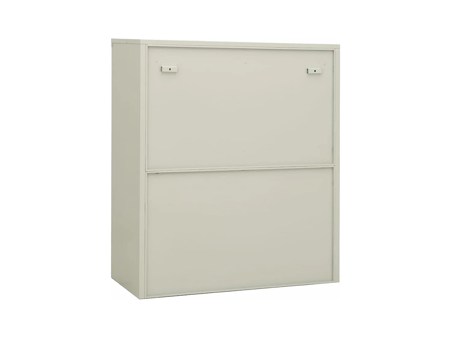 Armoire de bureau Gris clair 90x40x105 cm Acier FR58900