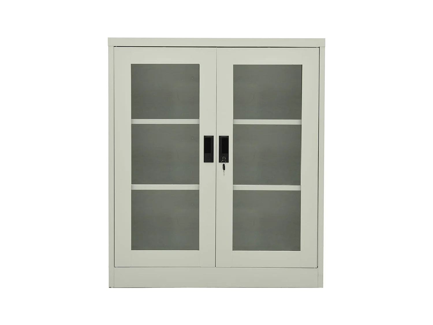 Armoire de bureau Gris clair 90x40x105 cm Acier FR58900