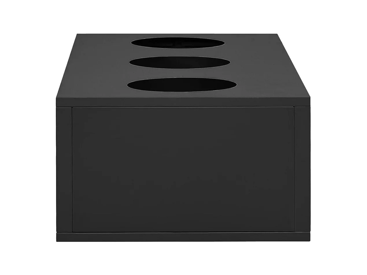 Armoire de bureau et jardinière Anthracite 90x40x125 cm Acier FR53598