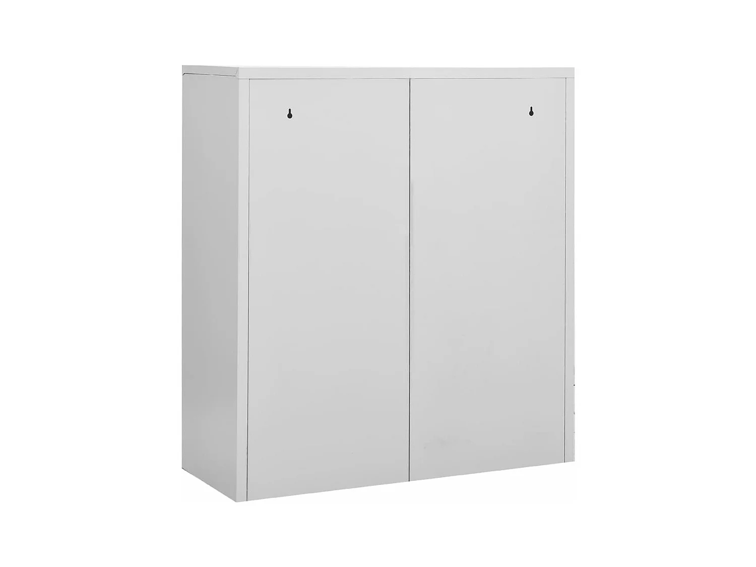 Armoire de bureau Gris clair 90x40x102 cm Acier FR25484