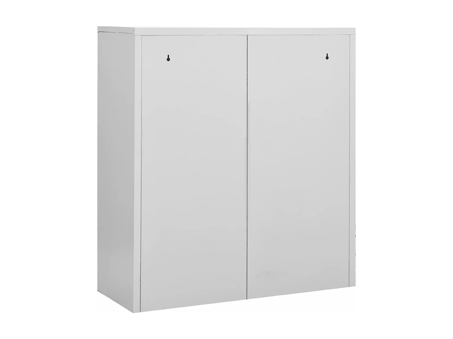 Armoire de bureau Gris clair 90x40x102 cm Acier FR25484