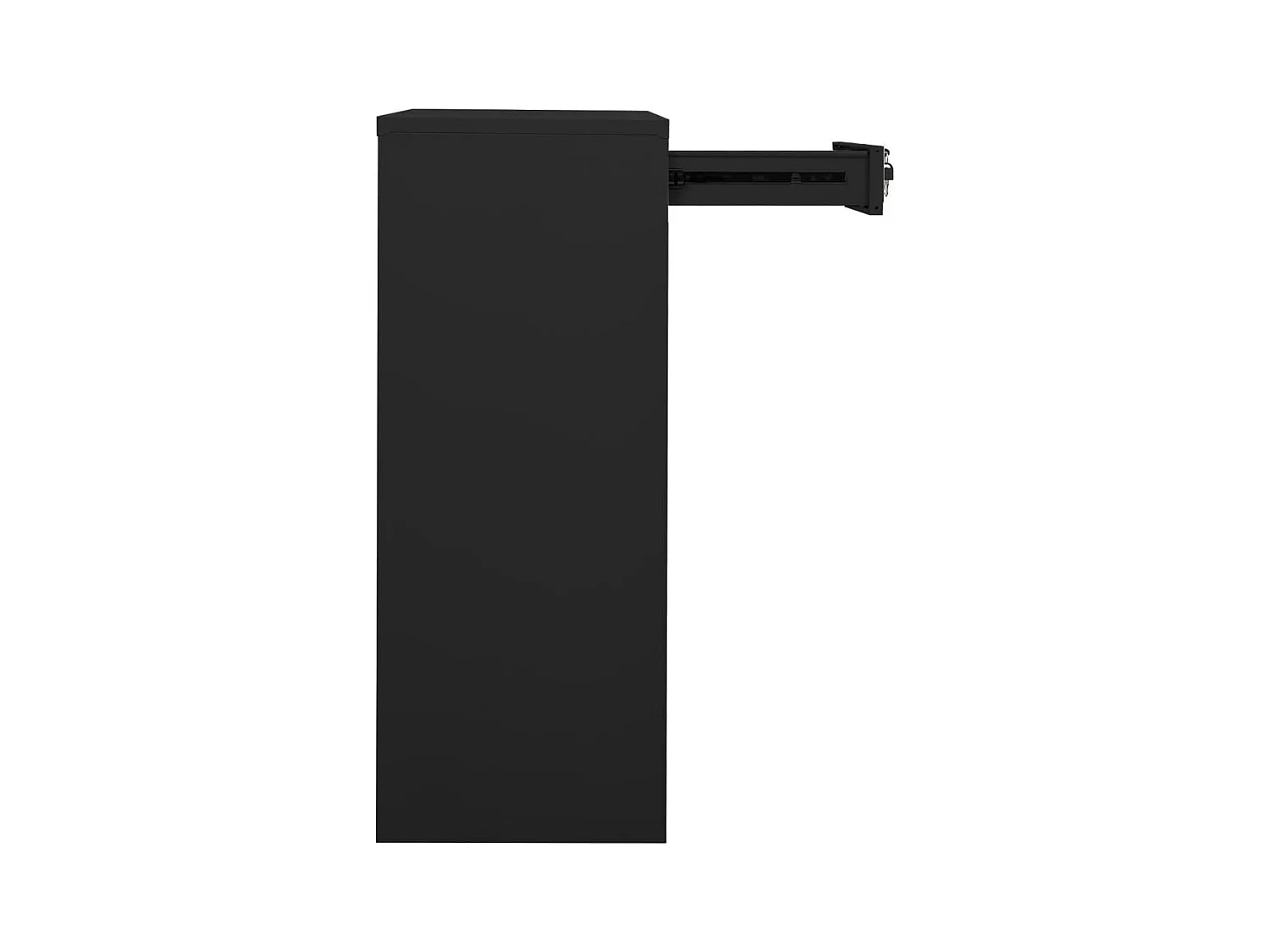 Armoire de bureau Anthracite 90x40x102 cm Acier FR78606