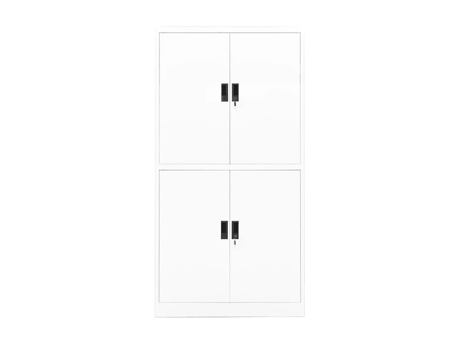 Kantoorkast 90x40x180 cm staal wit BE535262