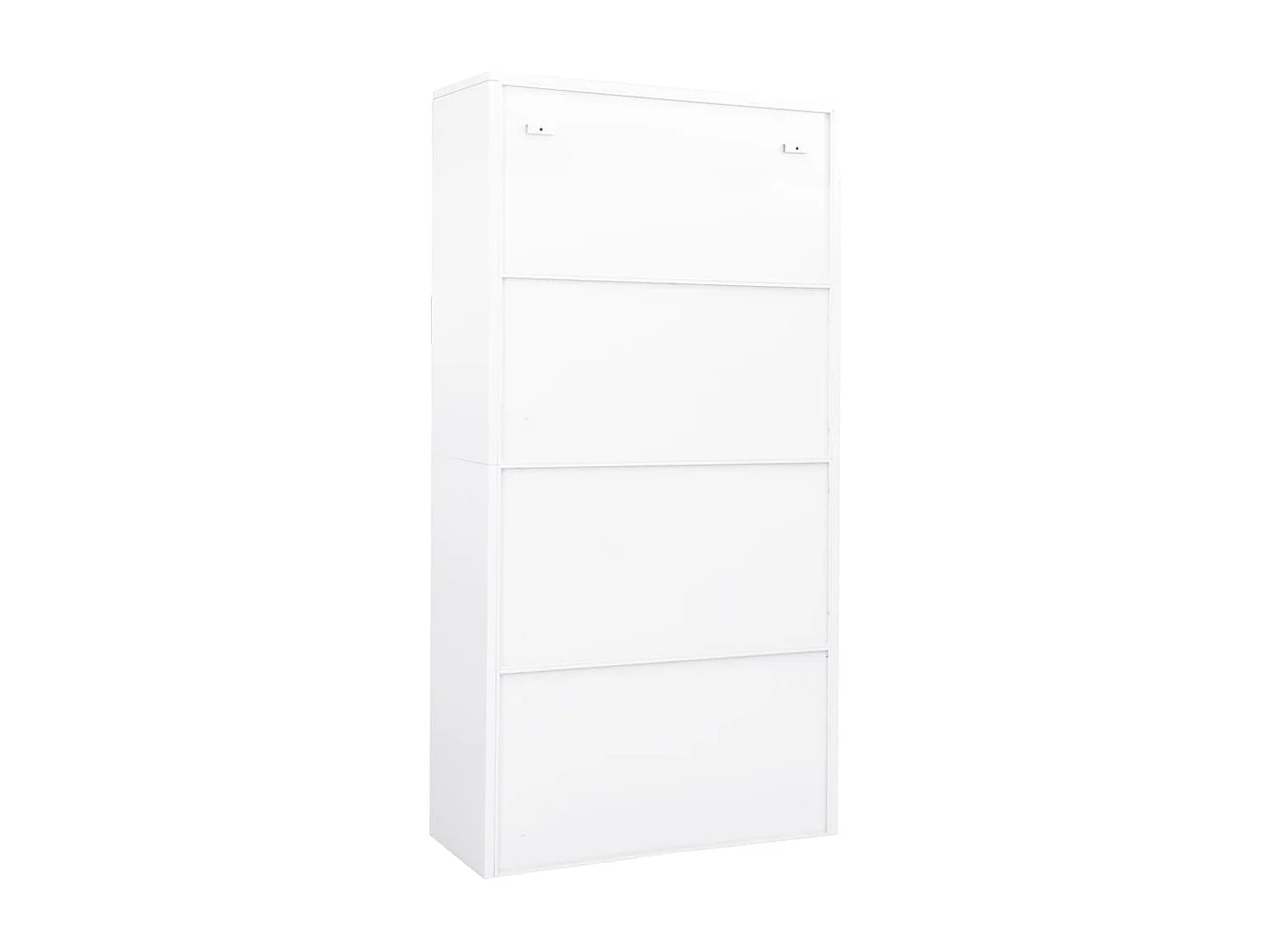 Kantoorkast 90x40x180 cm staal wit BE535262