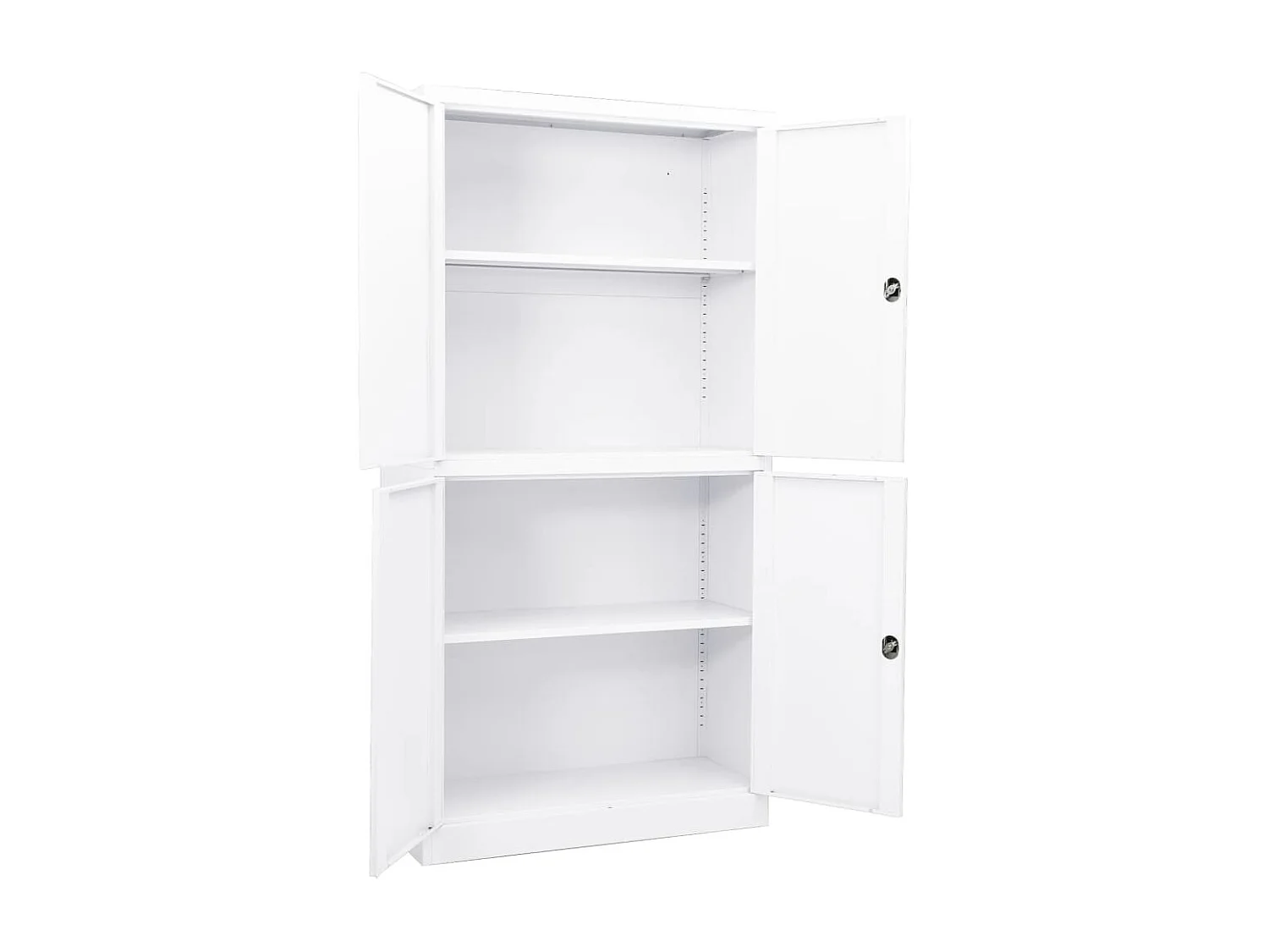 Kantoorkast 90x40x180 cm staal wit BE535262