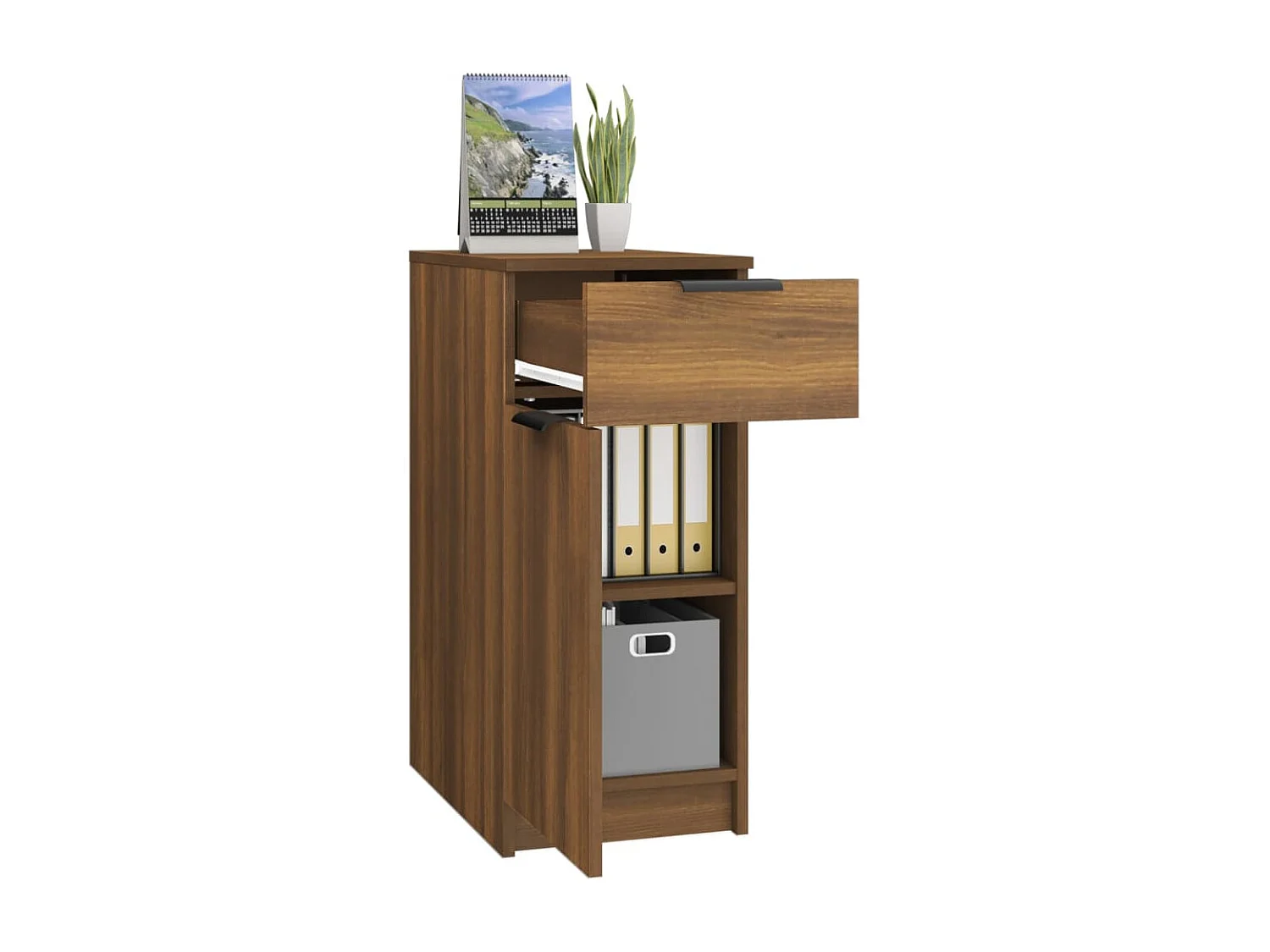 Armoire de bureau Chêne Marron 33,5x50x75 cm Bois d'ingénierie FR98638