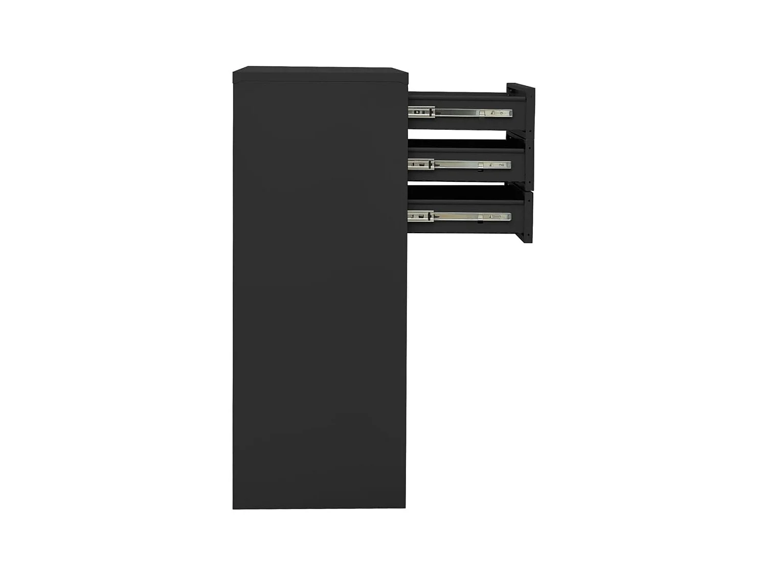Armoire de bureau Anthracite 90x40x102 cm Acier FR81047