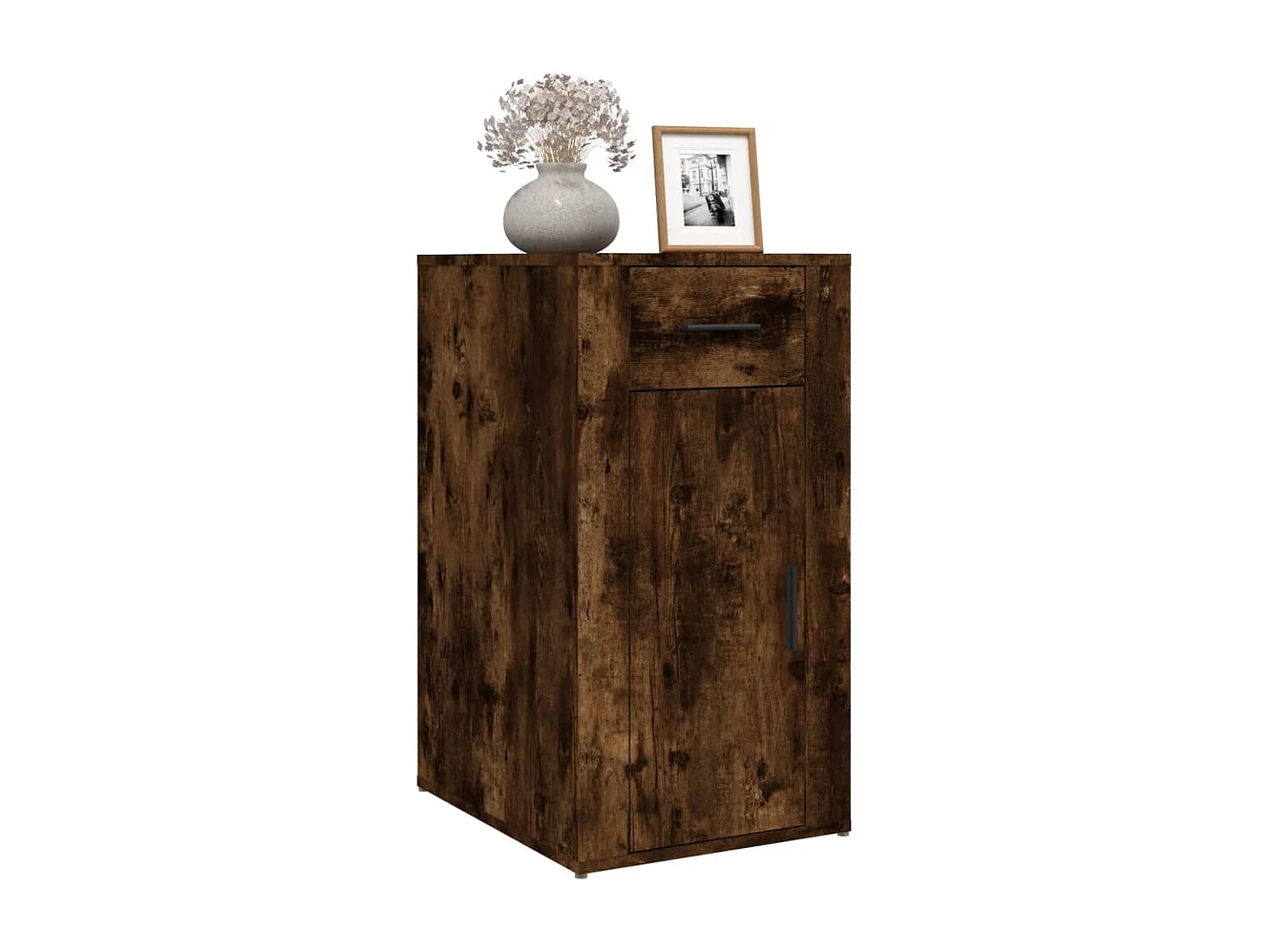 Armoire de bureau Chêne fumé 40x49x75 cm Bois d'ingénierie FR44739