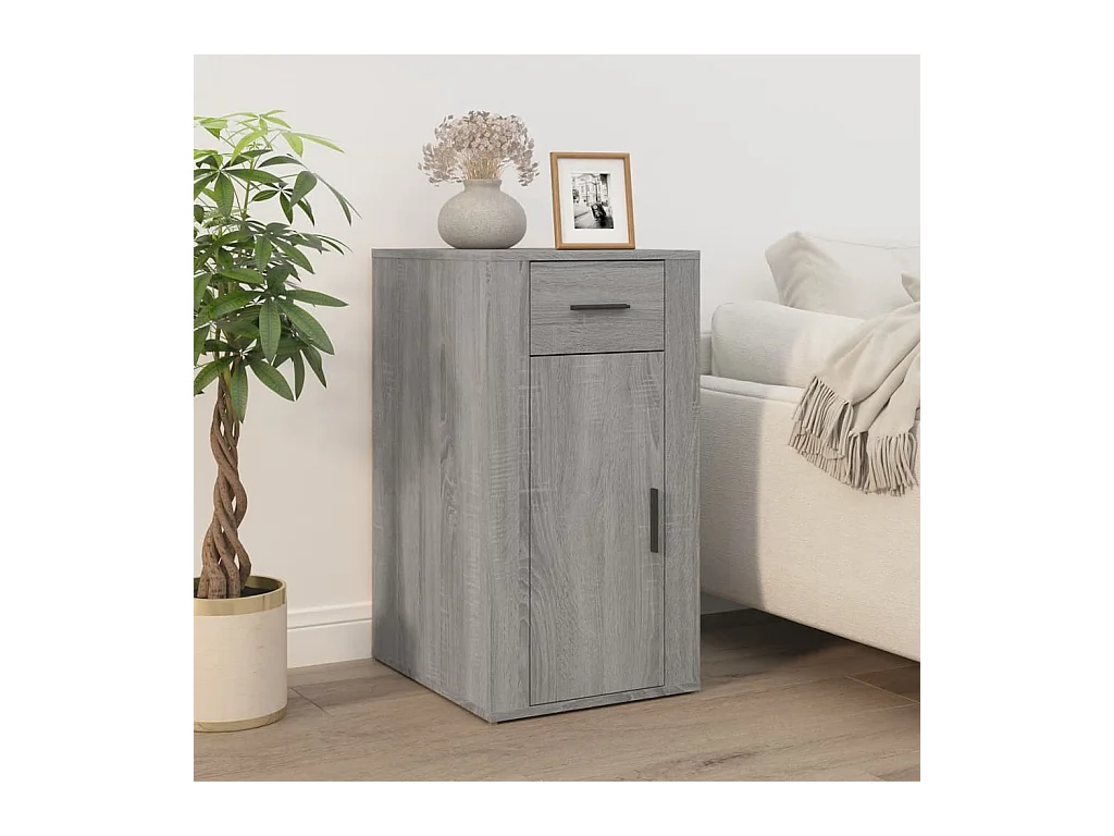 Armoire de bureau Sonoma gris 40x49x75 cm Bois d'ingénierie FR83266