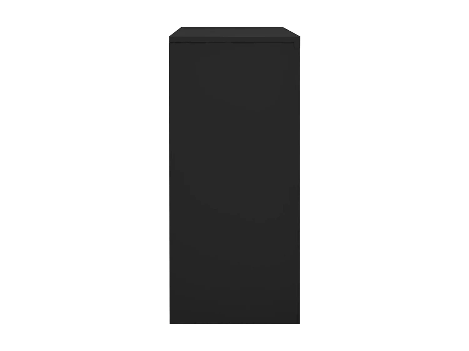 Armoire de bureau porte coulissante Anthracite 90x40x90cm Acier FR79916