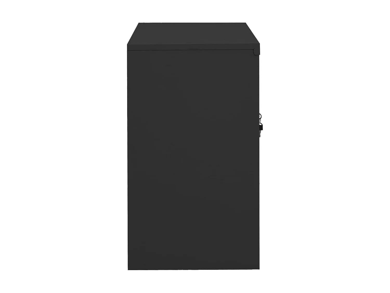 Armario de oficina de acero gris antracita 90x40x70 cm ES150736