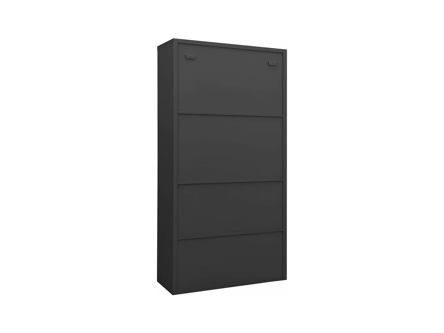 Armoire de bureau Anthracite 90x40x180 cm Acier FR47640
