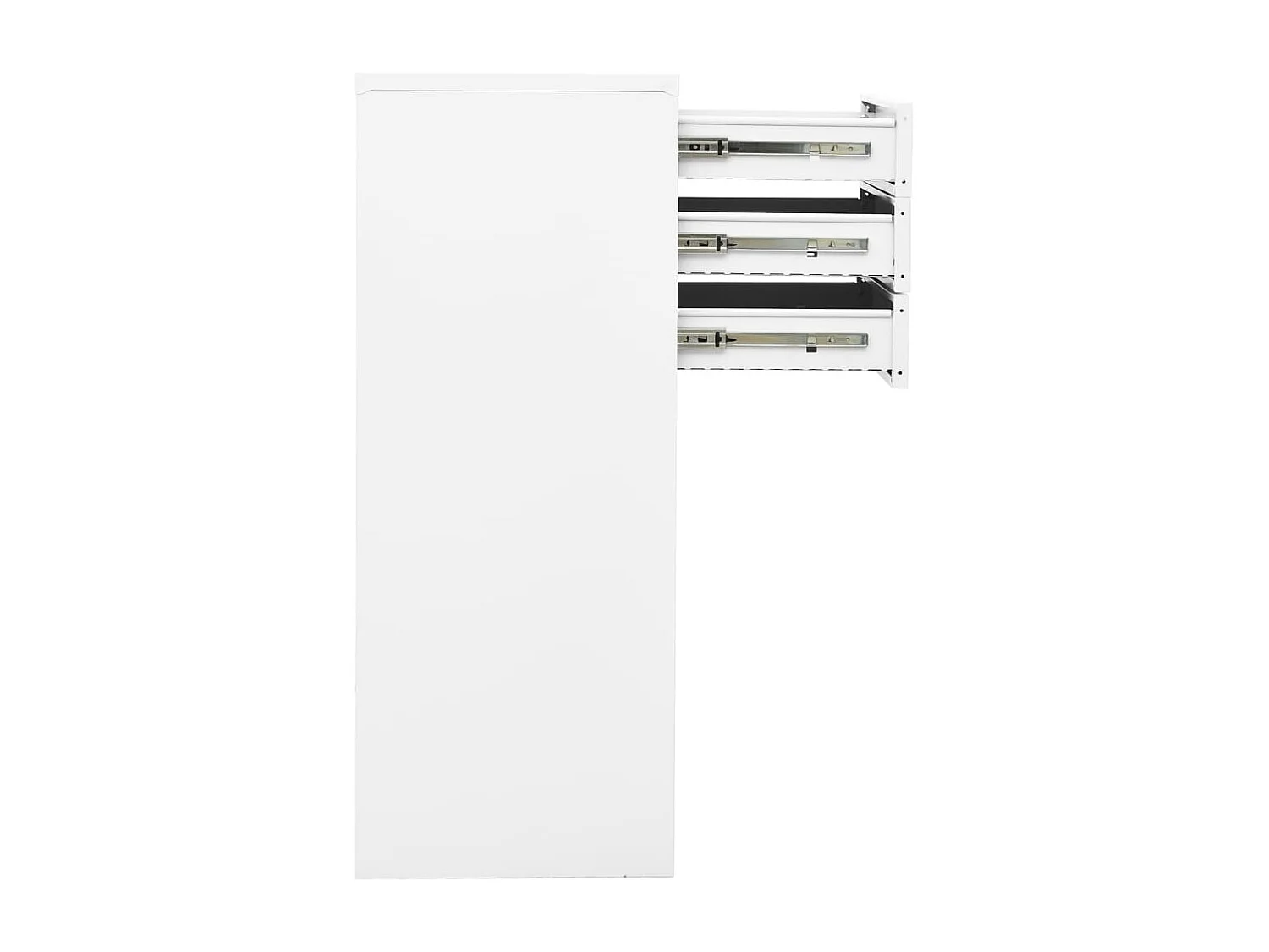 Armoire de bureau Blanc 90x40x102 cm Acier FR48896