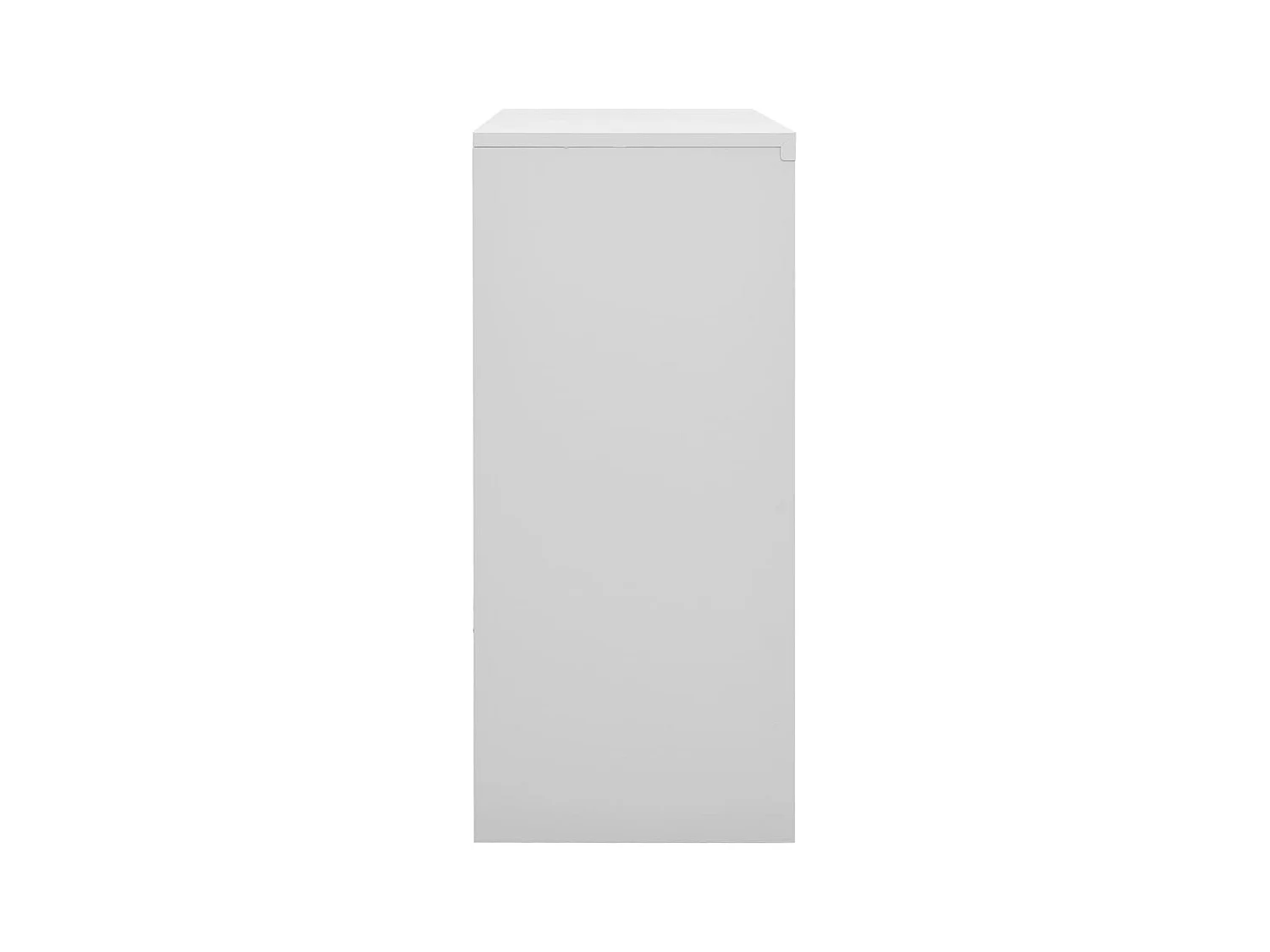 Armoire de bureau porte coulissante Gris clair 90x40x90cm Acier FR10687
