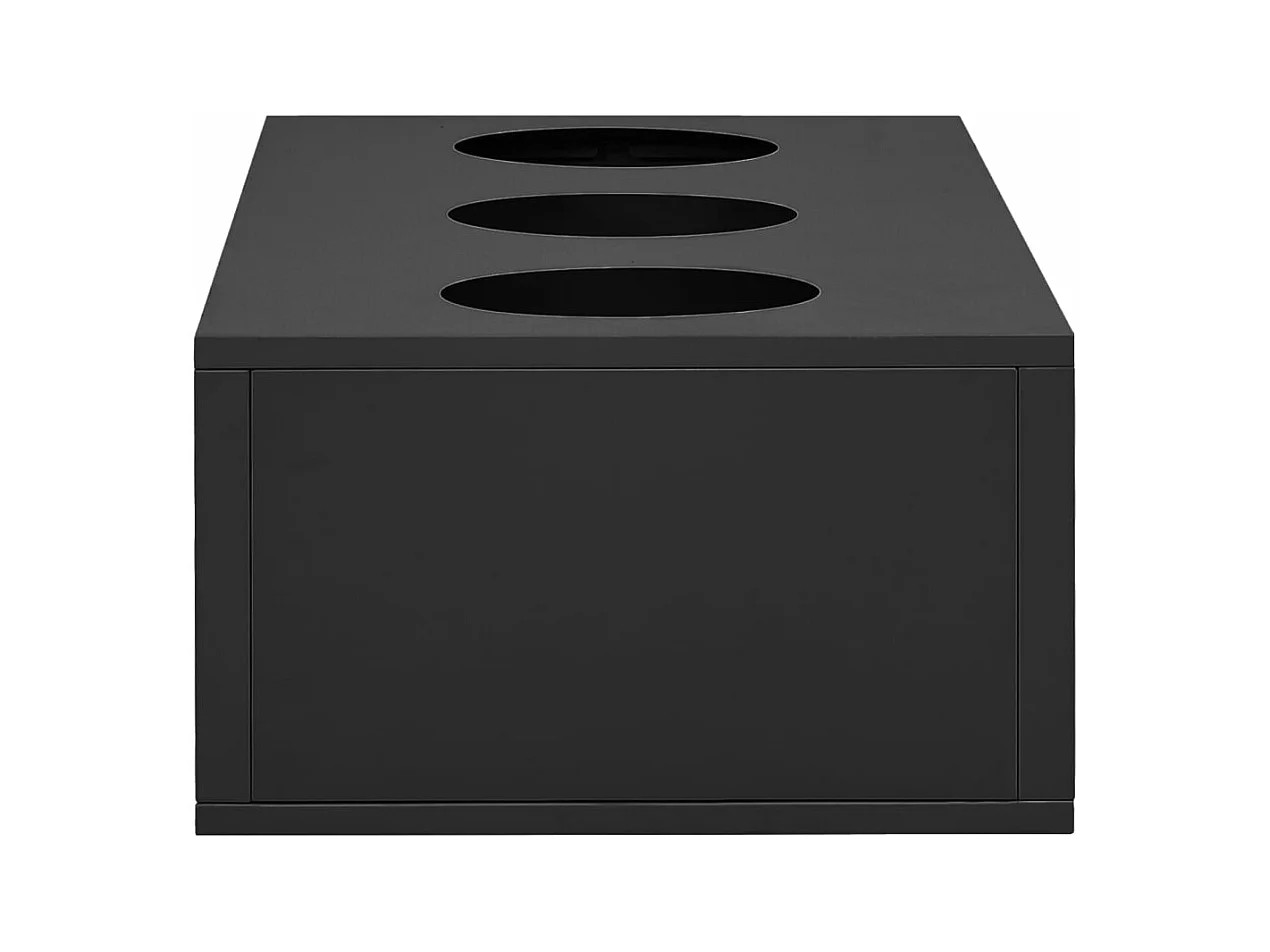 Armoire de bureau et jardinière Anthracite 90x40x125 cm Acier FR92344