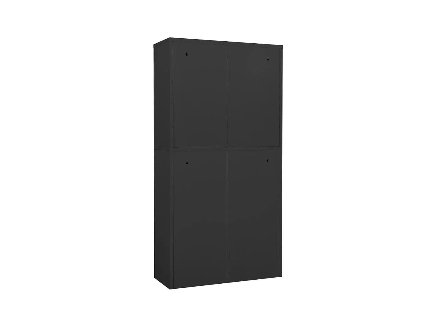Armoire de bureau Anthracite 90x40x180 cm Acier FR87727