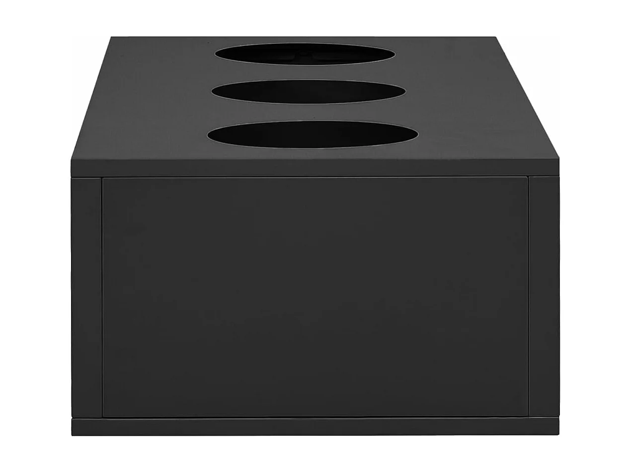 Armoire à portes coulissantes avec jardinière Anthracite Acier FR88660