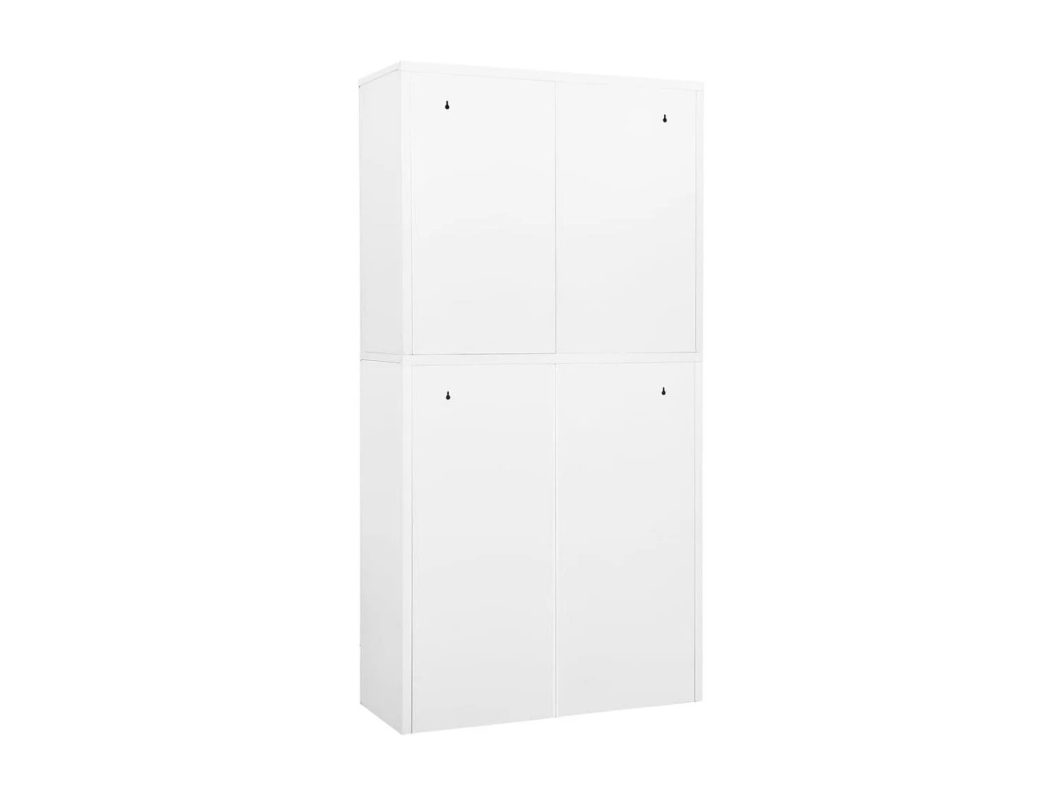 Armoire de bureau Blanc 90x40x180 cm Acier FR12190