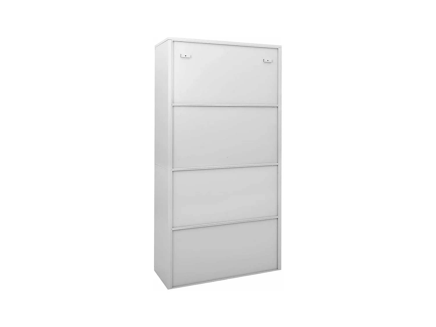 Armoire à bureau porte coulissante Gris clair 90x40x180cm Acier FR45616
