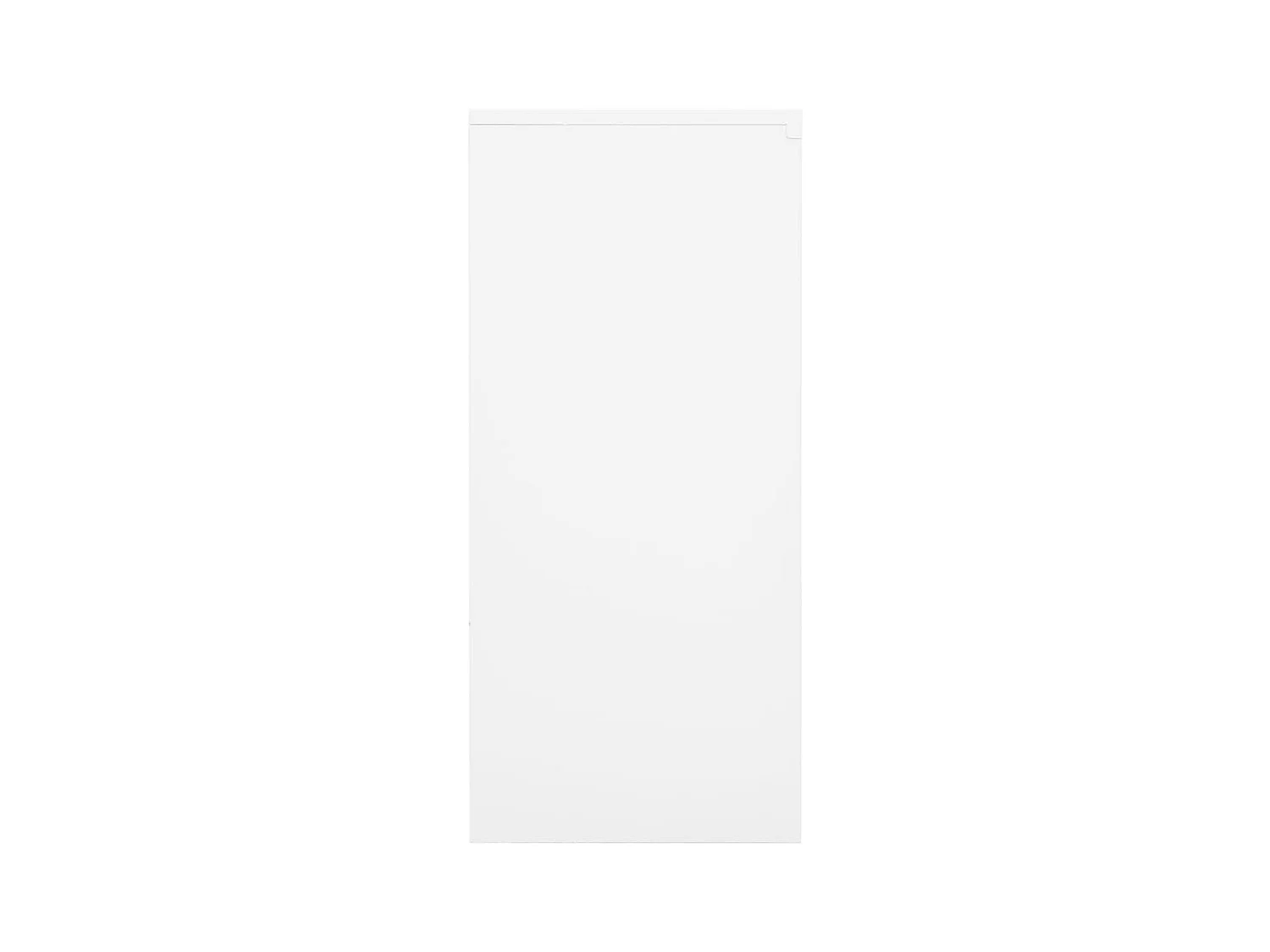 Armoire de bureau avec porte coulissante Blanc 90x40x90cm Acier FR16636