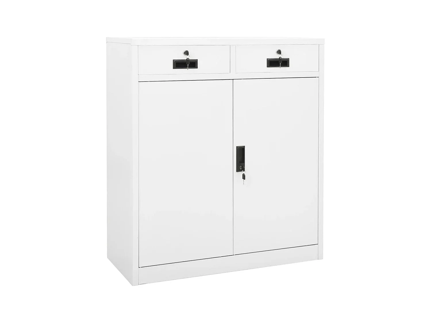 Armoire de bureau Blanc 90x40x102 cm Acier FR34297