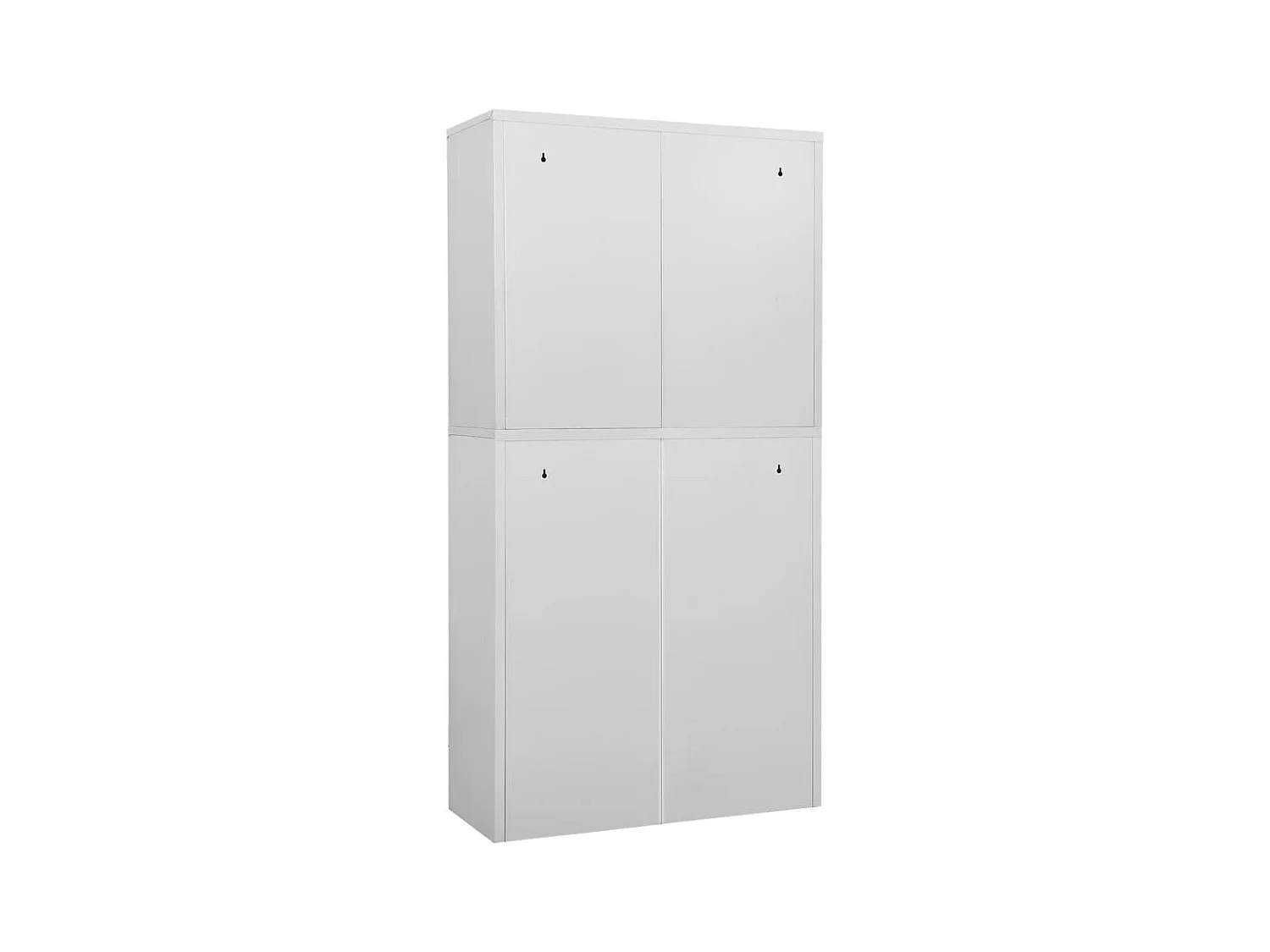 Armoire de bureau Gris clair 90x40x180 cm Acier FR77002