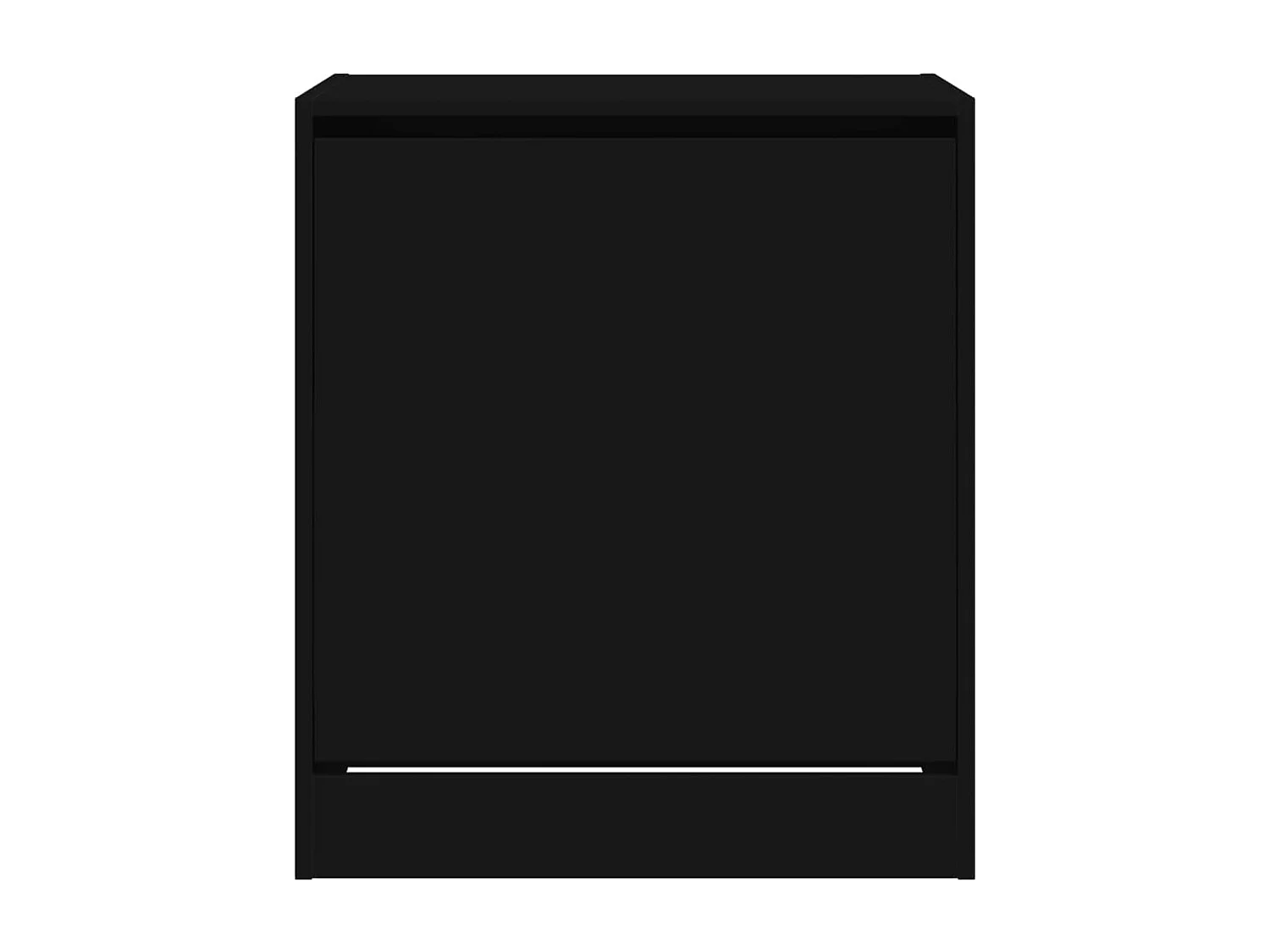 Meuble à chaussures noir 60x42x69 cm bois d'ingénierie FR94479