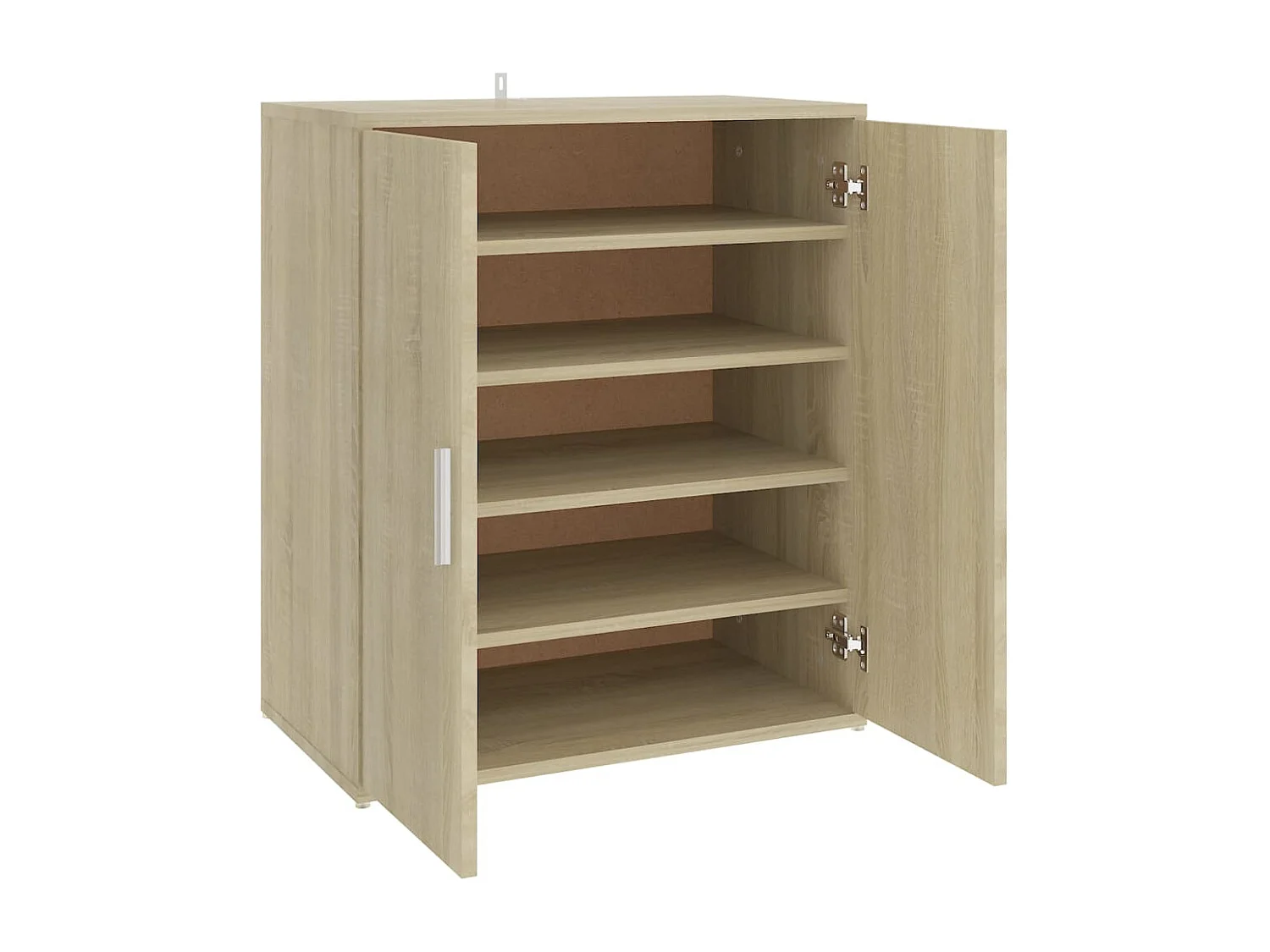 Mueble zapatero madera de ingeniería roble Sonoma 60x35x70 cm ES598702
