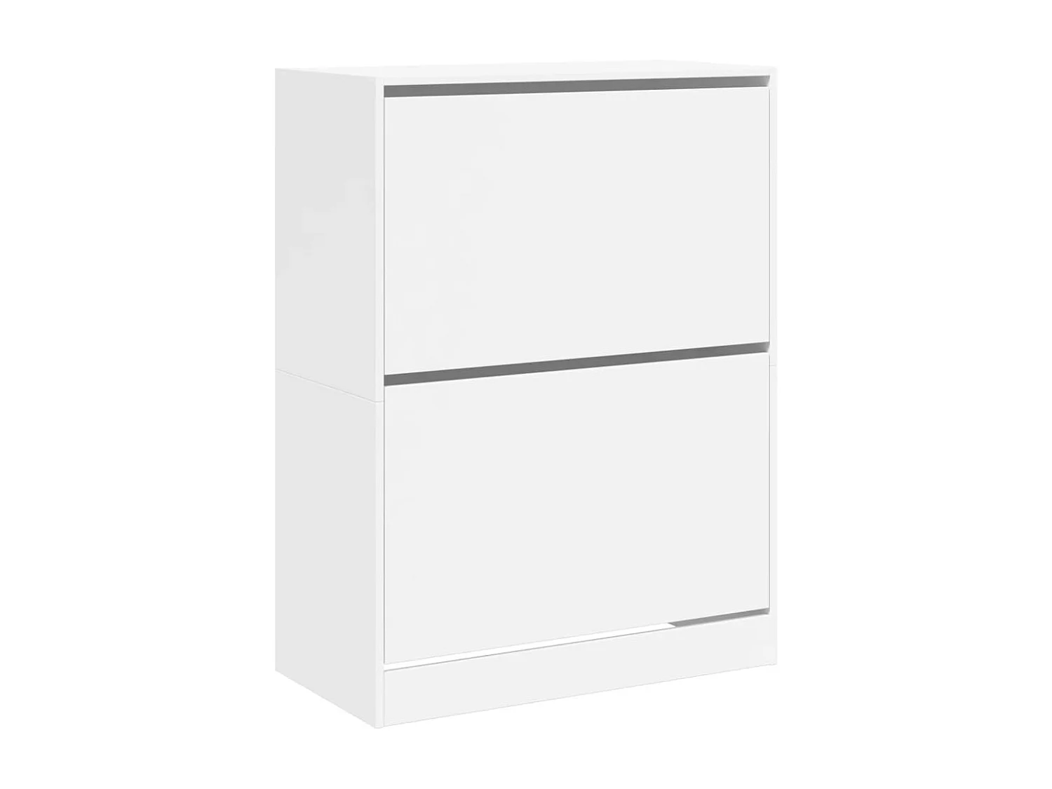 Mueble zapatero con 2 cajones abatibles blanco 80x42x108 cm ES785106