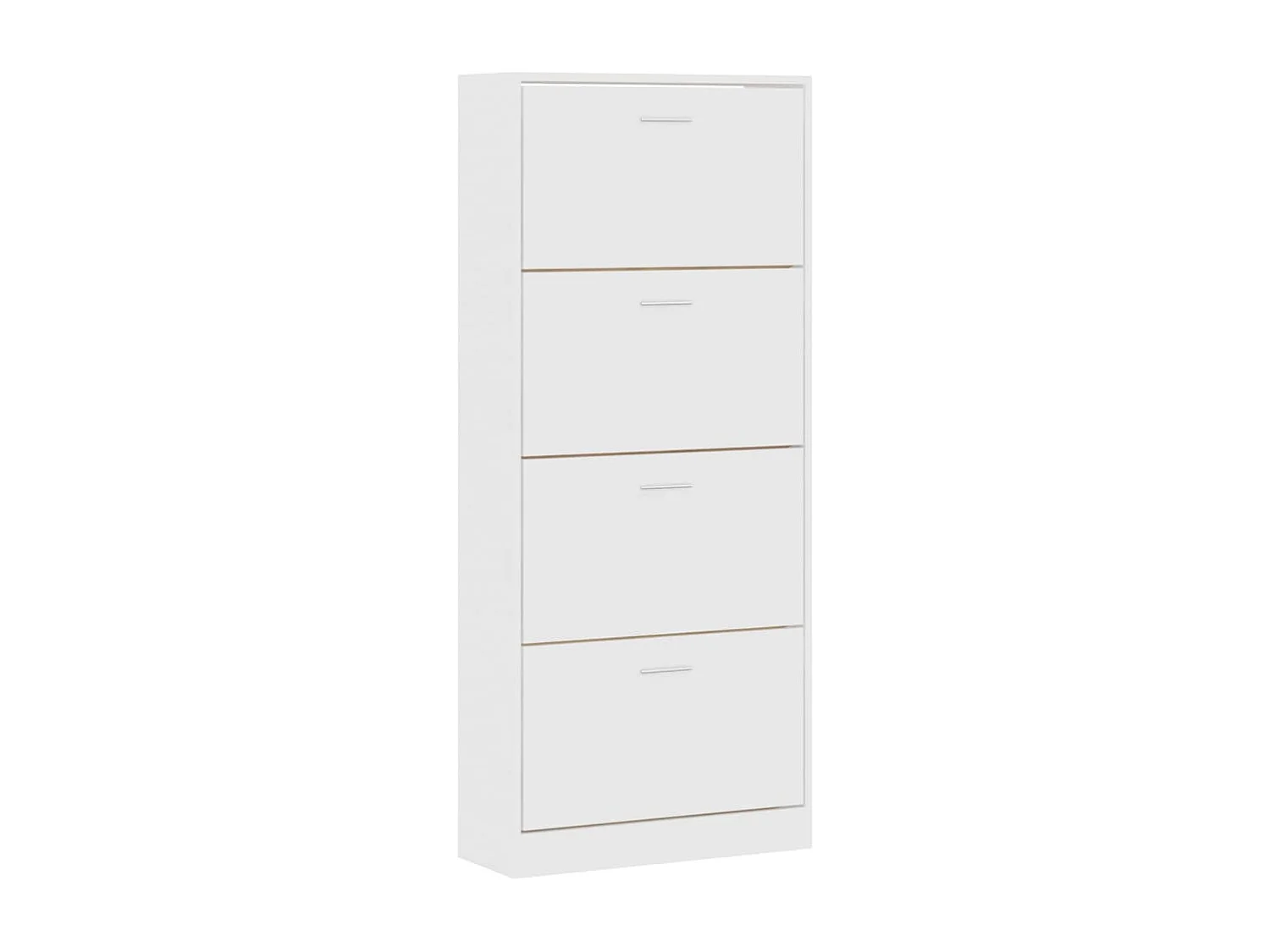 Mueble zapatero madera contrachapada blanco 63x24x147 cm ES894633