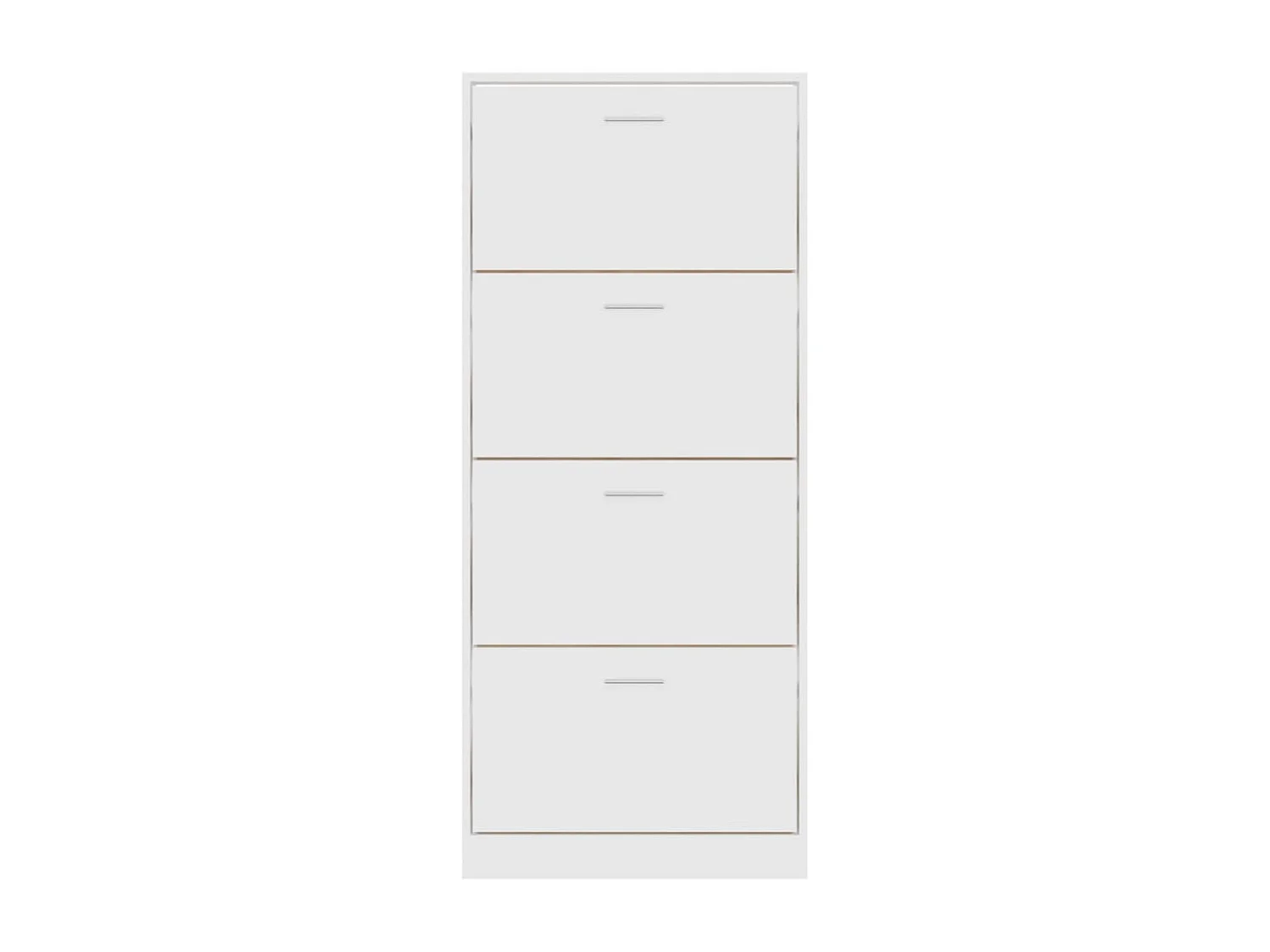 Mueble zapatero madera contrachapada blanco 63x24x147 cm ES894633