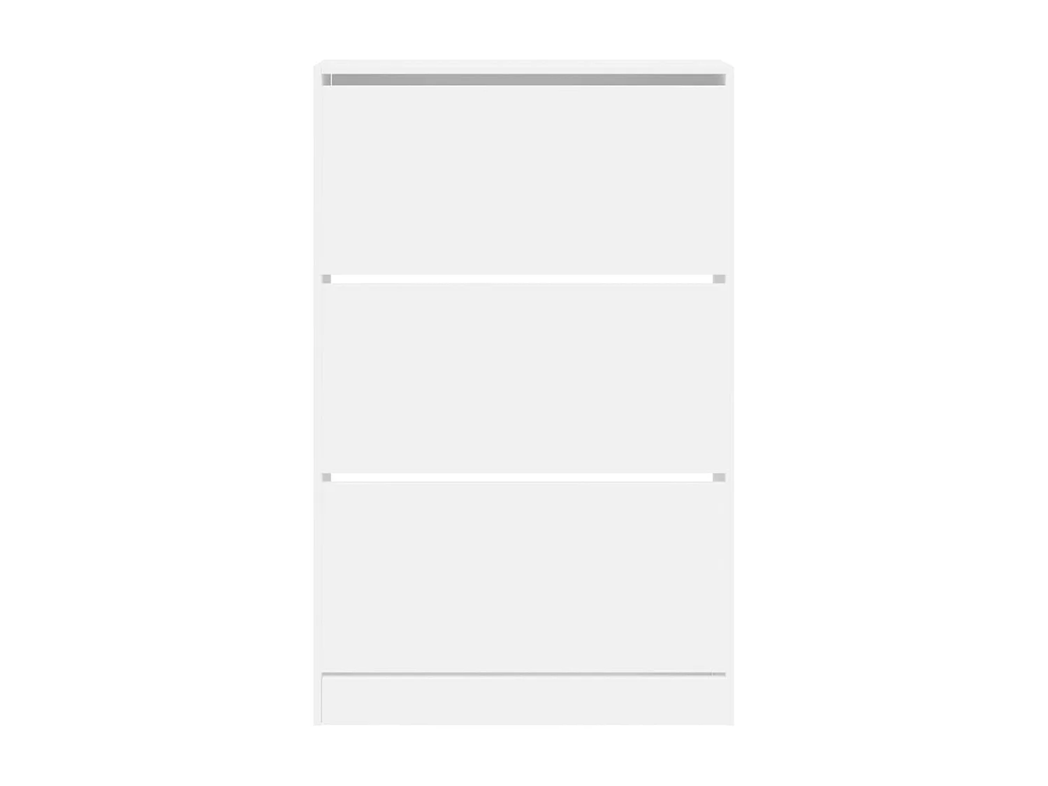 Meuble à chaussures blanc 80x21x125,5 cm bois d'ingénierie FR29250