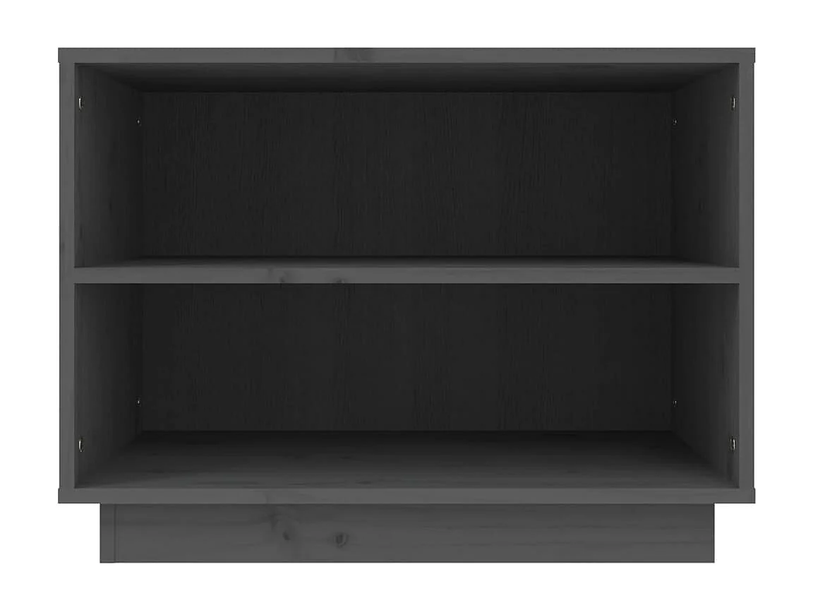 Meuble à chaussures Gris 60x34x45 cm Bois de pin massif FR27226