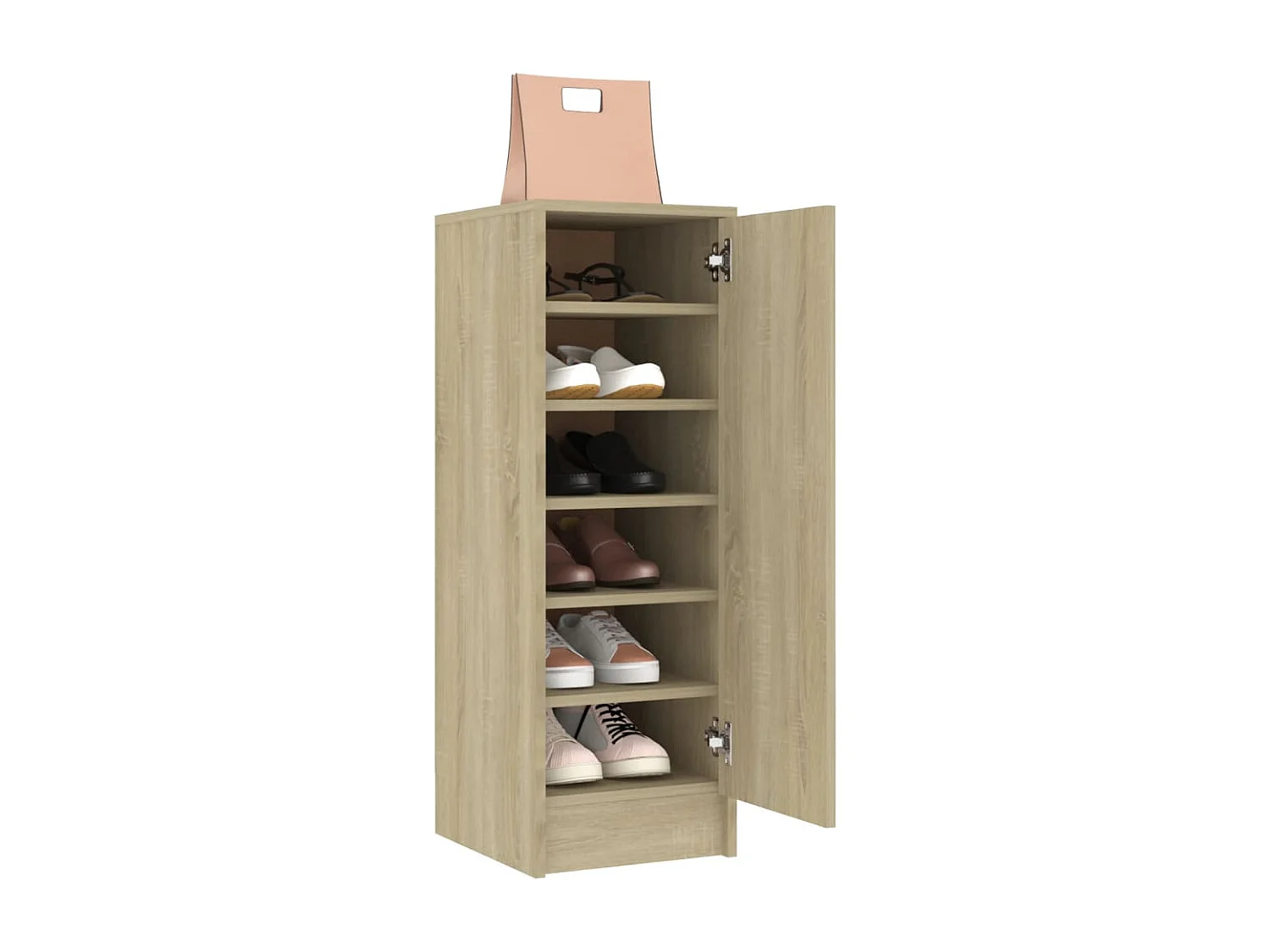 Meuble à chaussures Chêne Sonoma 32x35x92 cm Bois d’ingénierie FR37611