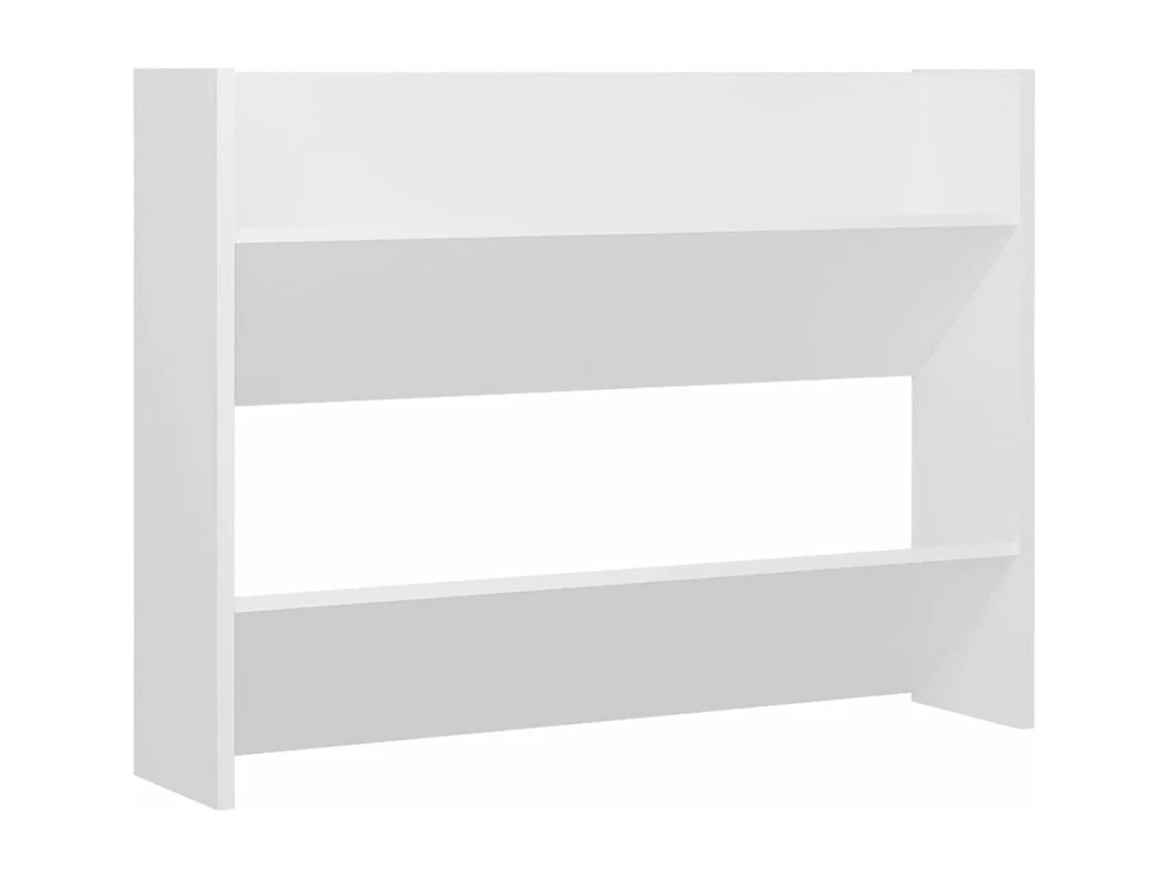 Wandschoenenkast 80x18x60 cm bewerkt hout wit BE987314