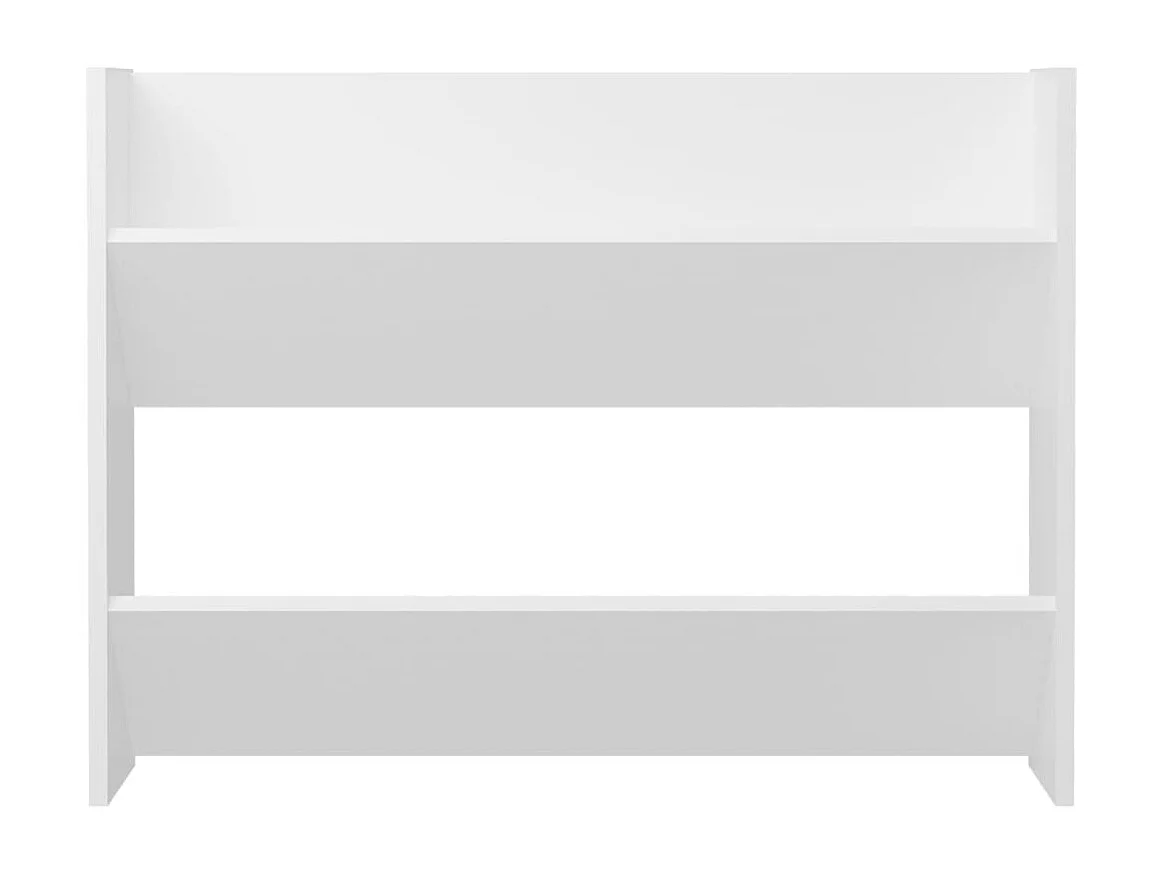 Wandschoenenkast 80x18x60 cm bewerkt hout wit BE987314
