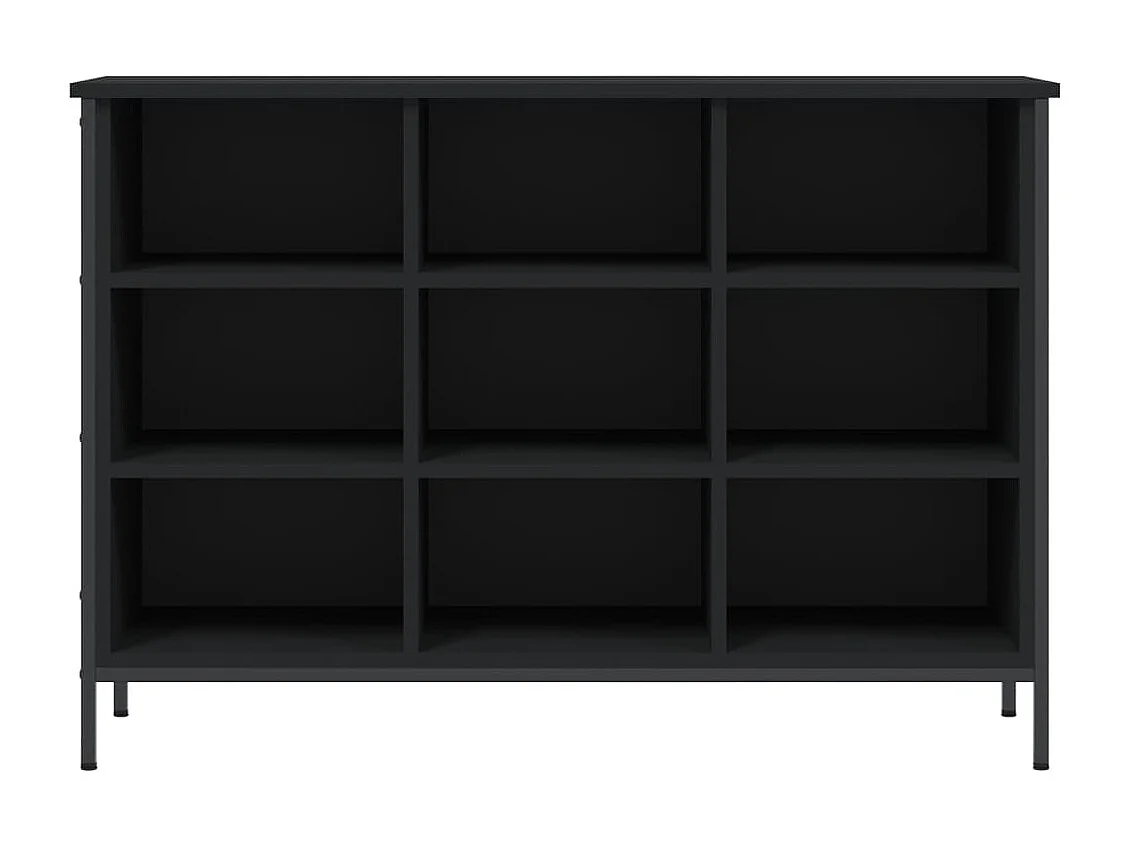 Meuble à chaussures noir 100x35x70 cm bois d'ingénierie FR37962