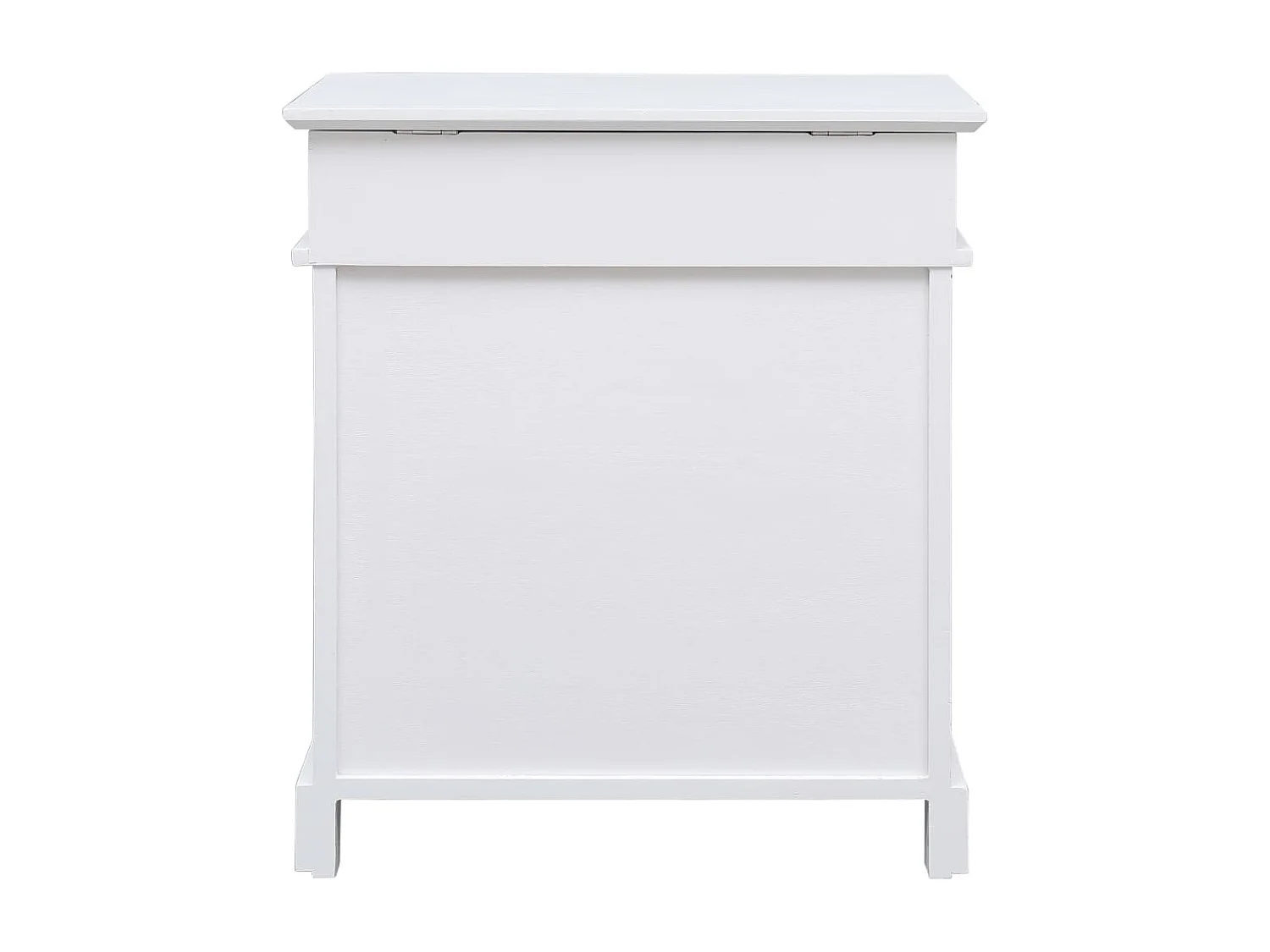 Mueble zapatero de madera de Paulownia blanco 50x28x58 cm ES445269