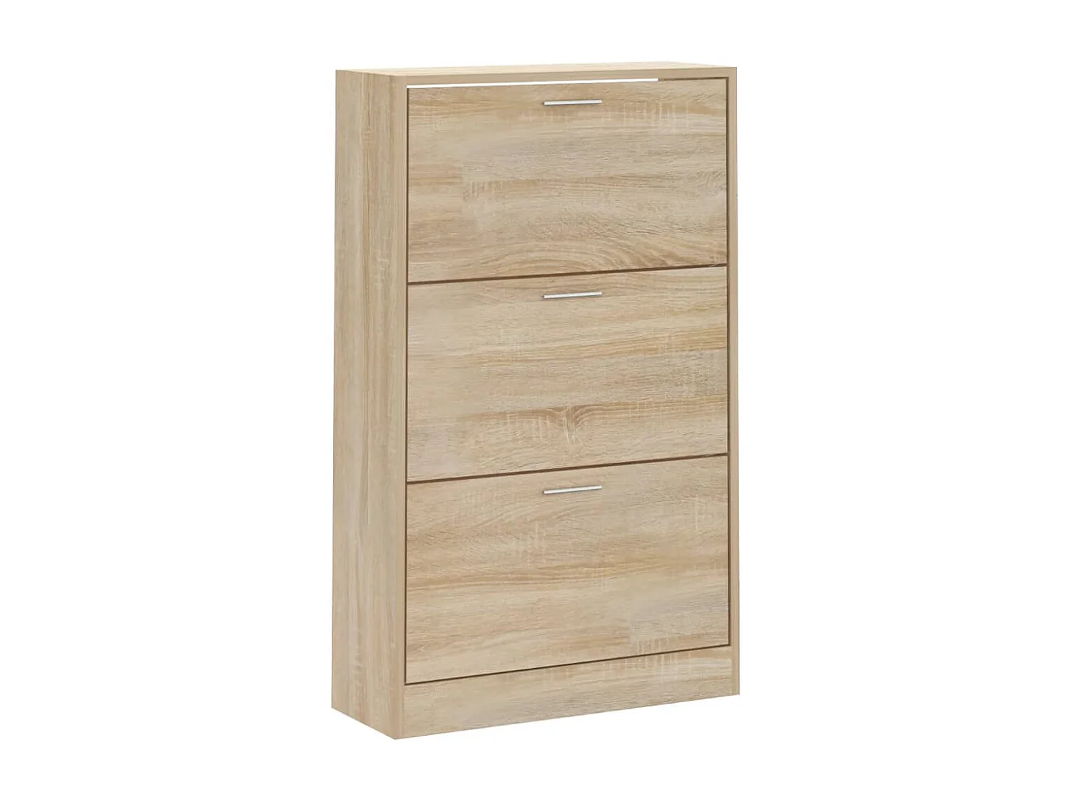 Meuble à chaussures Chêne sonoma 63x24x103cm Bois d'ingénierie FR35925