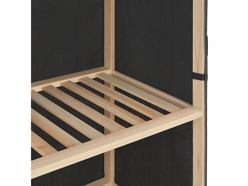 Meuble à chaussures avec housse Gris 79x40x80 cm  Tissu FR65723