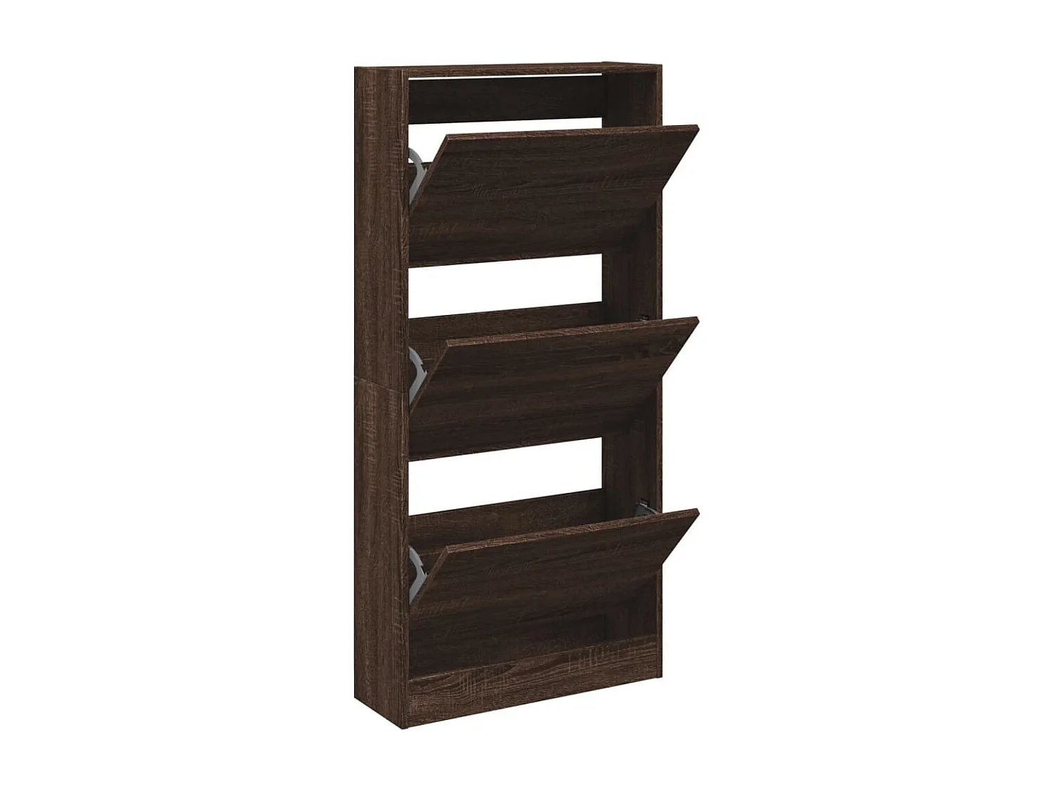 Meuble à chaussures chêne marron 60x21x125,5cm bois ingénierie FR72260