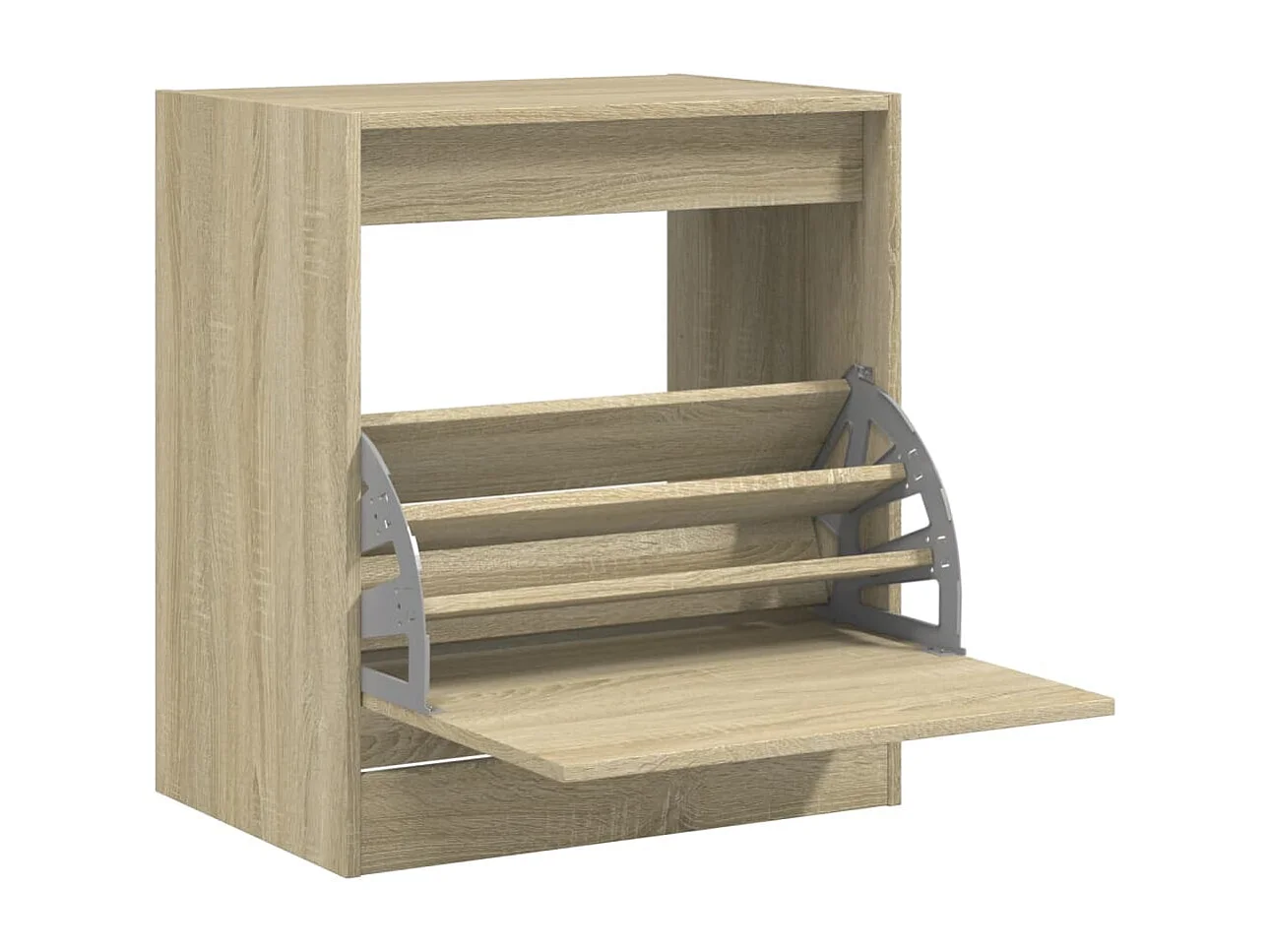 Schoenenkast 60x42x69 cm bewerkt hout sonoma eikenkleurig BE689284