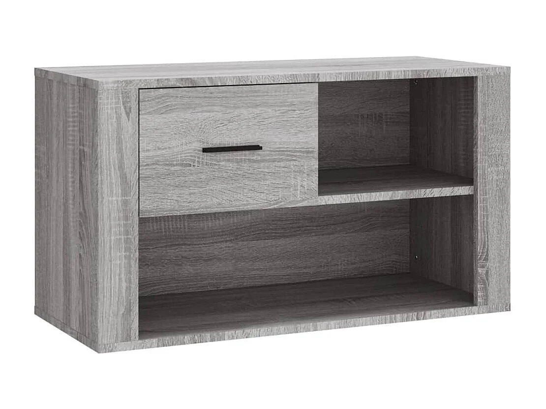 Meuble à chaussures Sonoma gris 80x35x45 cm Bois d'ingénierie FR17370