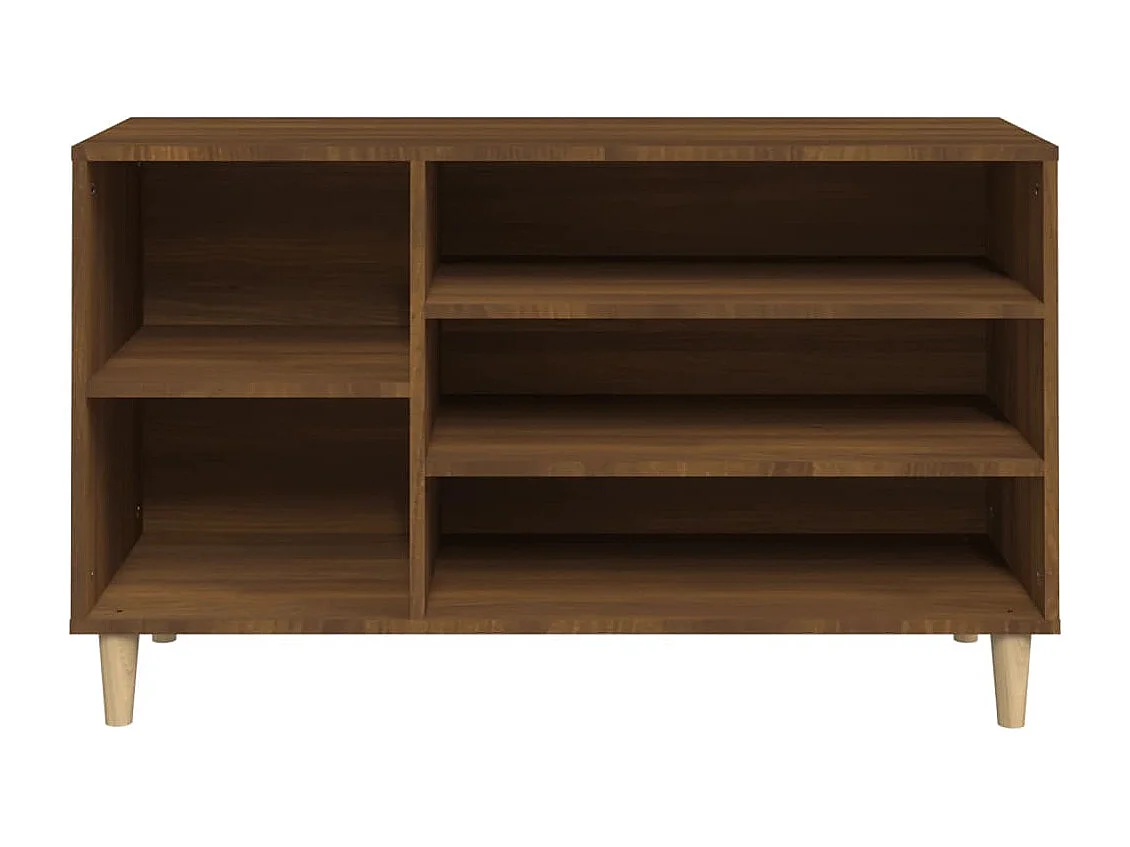 Mueble zapatero madera contrachapada roble marrón 102x36x60 cm ES747745