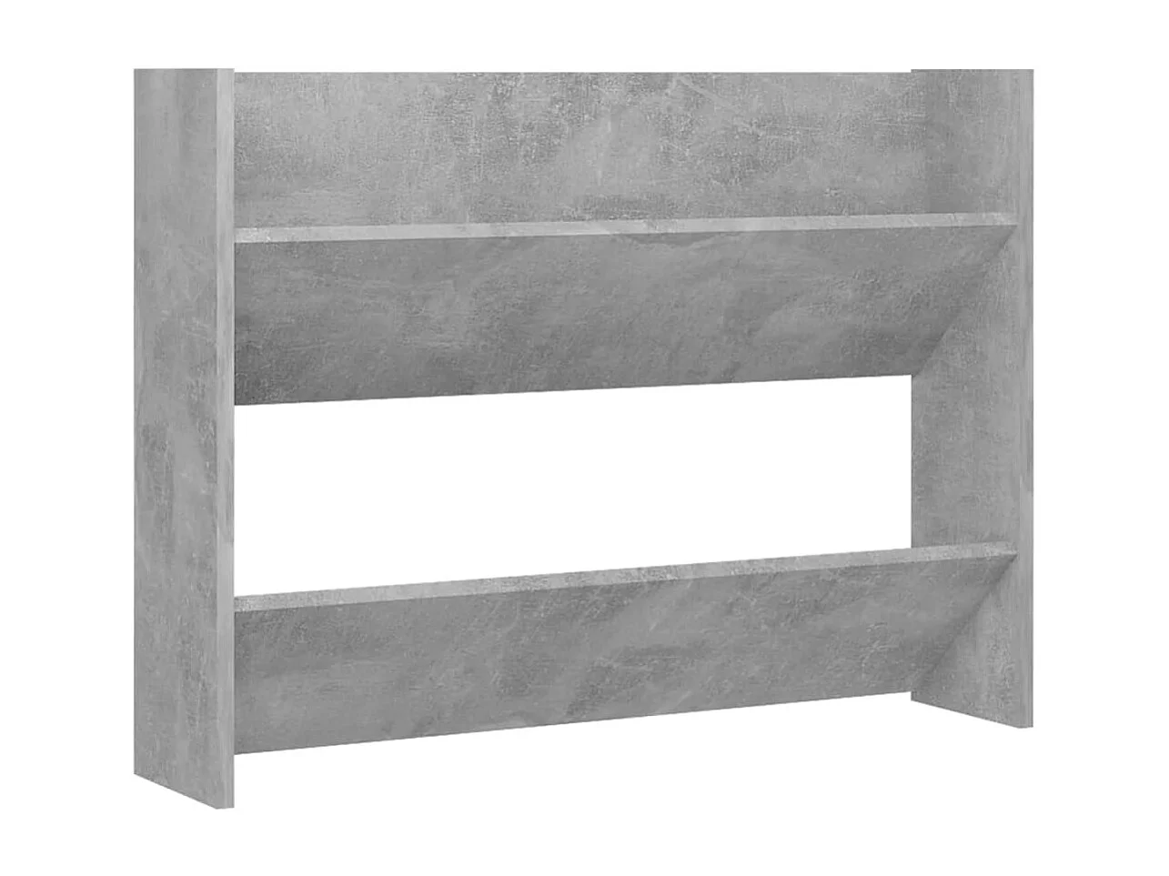 Meuble à chaussures murale Gris béton 80x18x60 cm Aggloméré FR56230