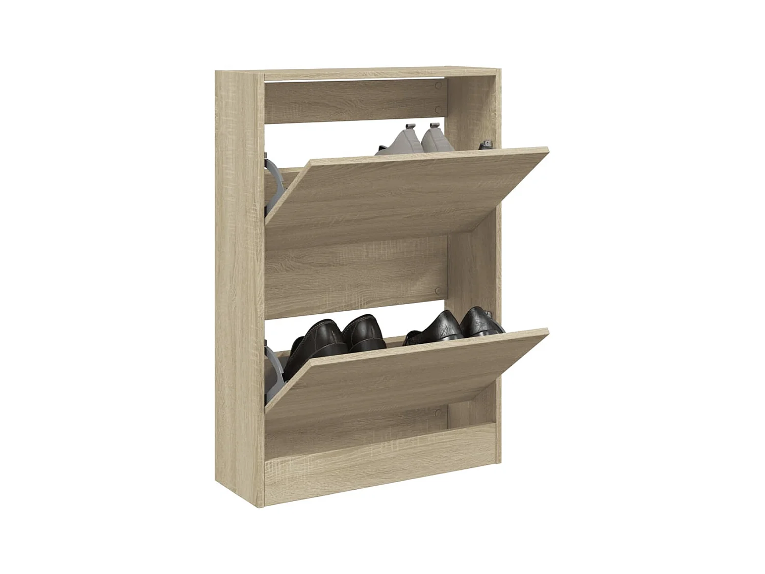 Meuble à chaussures chêne sonoma 60x21x87,5 cm bois ingénierie FR81998