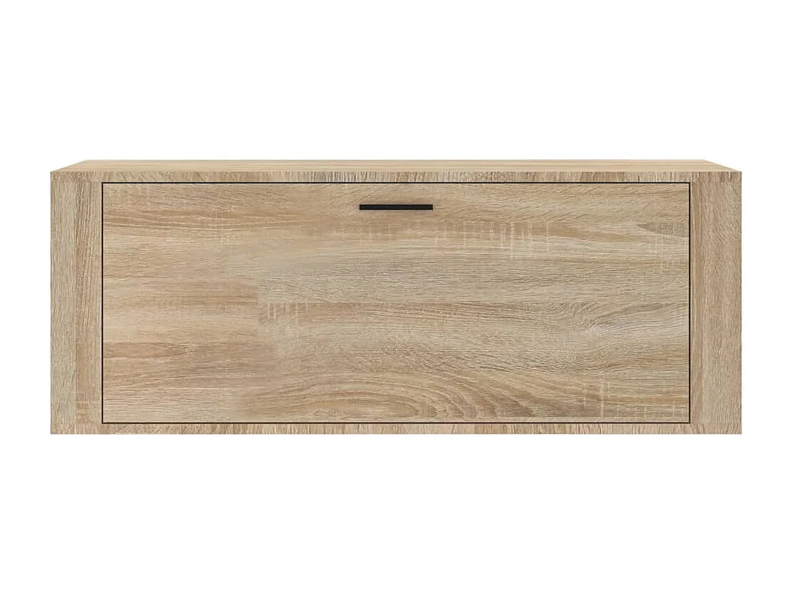Mueble zapatero pared contrachapada roble Sonoma 100x35x38 cm ES299803