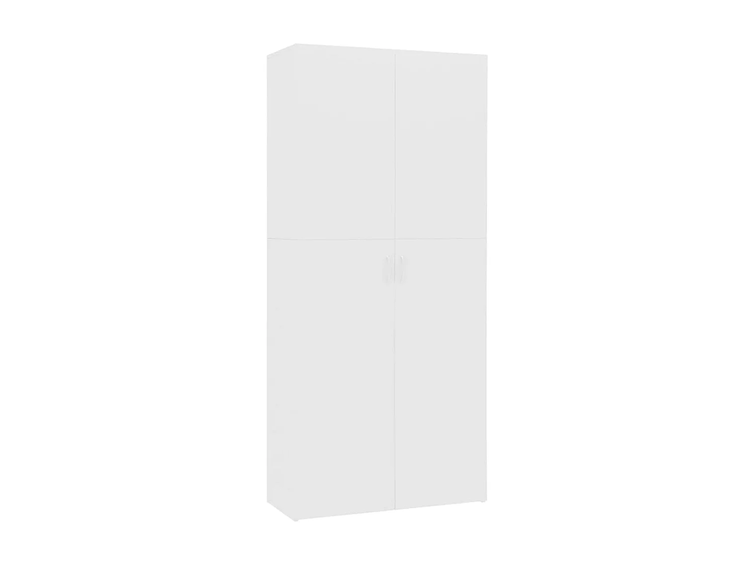 Meuble à chaussures Blanc 80 x 35,5 x 180 cm Bois d'ingénierie FR58547